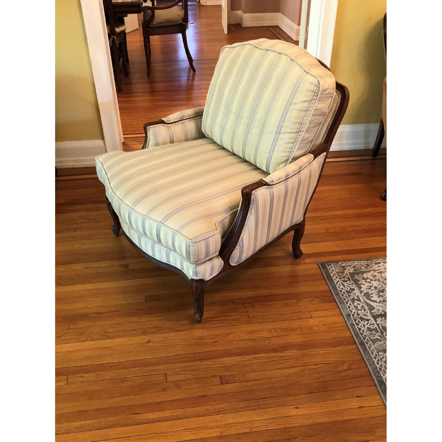 Ethan Allen Chair & Ottoman - image-3