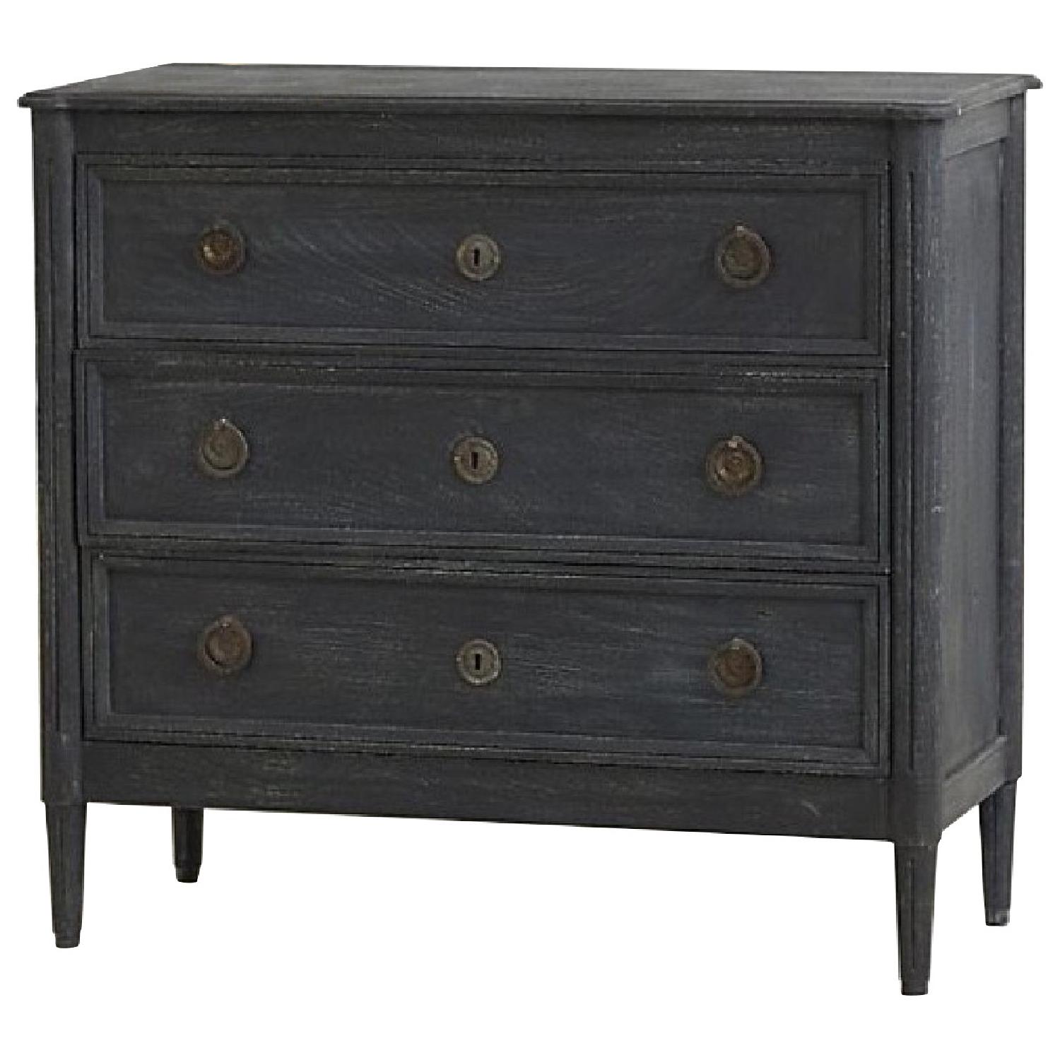 Anthropologie Washed Wood Three-Drawer Dresser - image-5