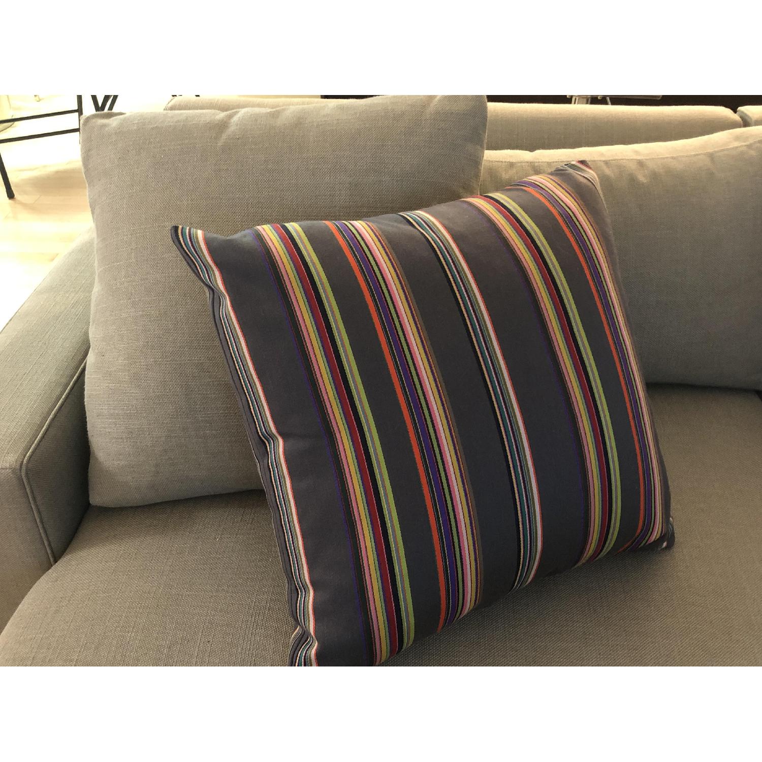 Paul Smith Nylon Striped Wool Pillows - image-1