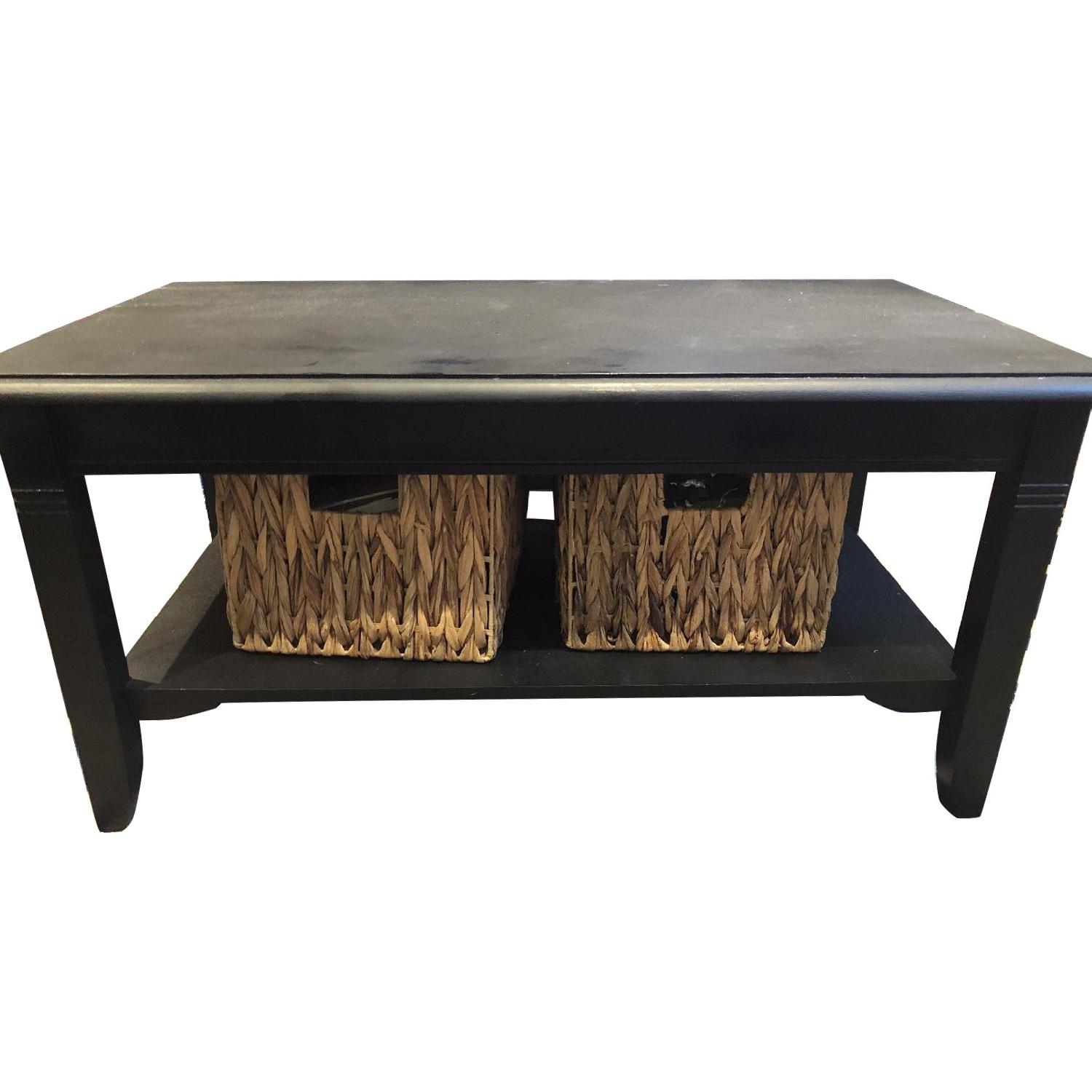 Target Parsons Black Coffee Table - image-0