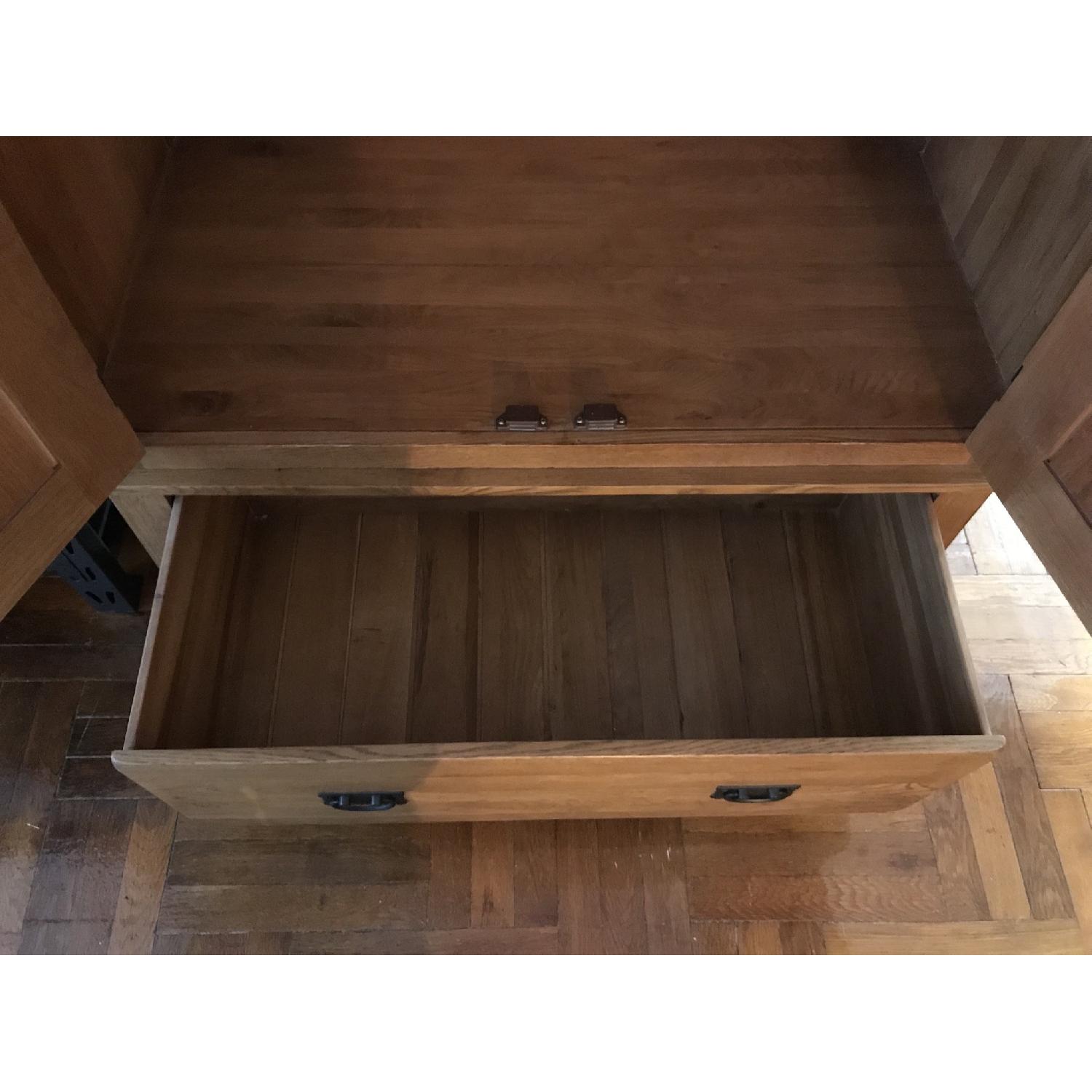 Oak Furniture Land Rustic Solid Oak Armoire - image-3