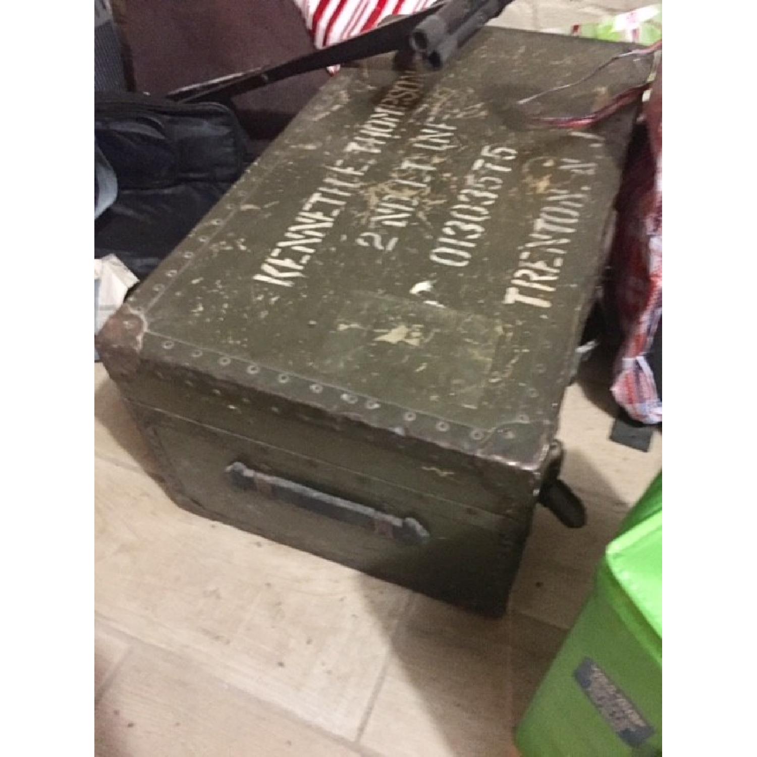 Vintage Army Trunk/Chest - image-3