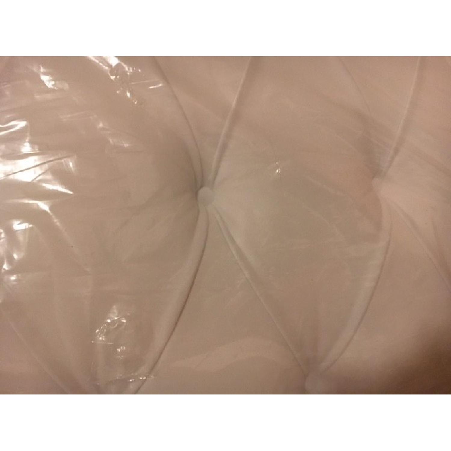 One Kings Lane White Tufted Queen Size Headboard - image-2