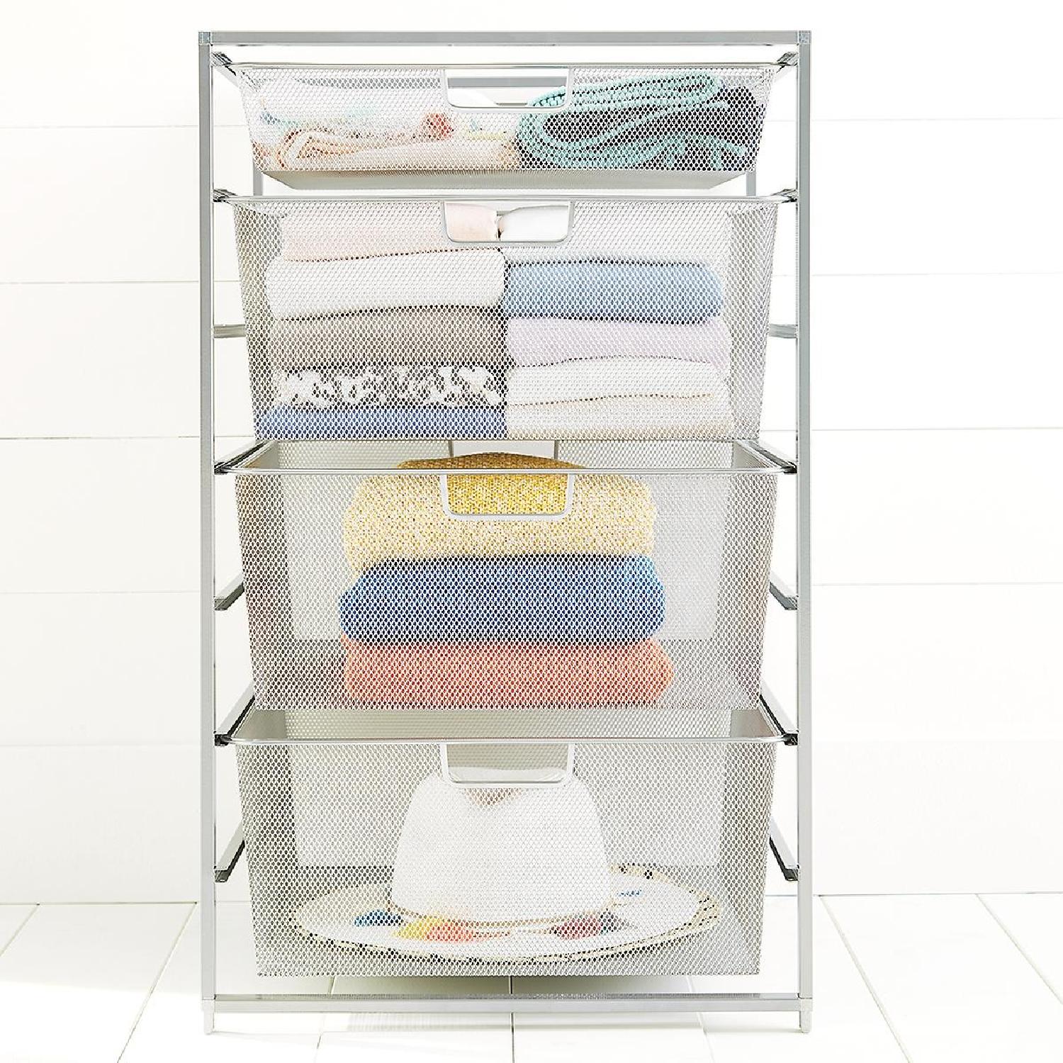 Container Store Elfa Mesh Stacked Drawers - image-1