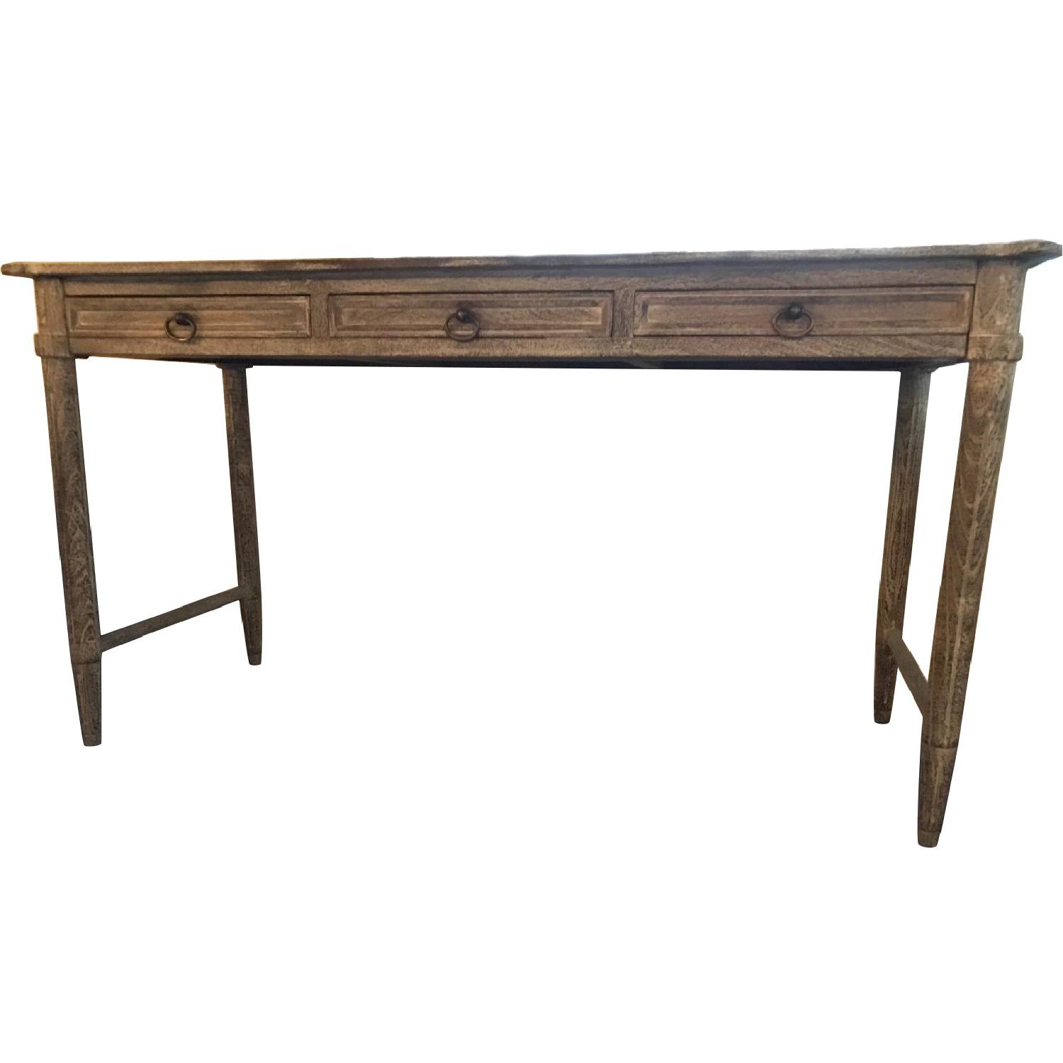 Anthropologie Desk in Washed Wood AptDeco