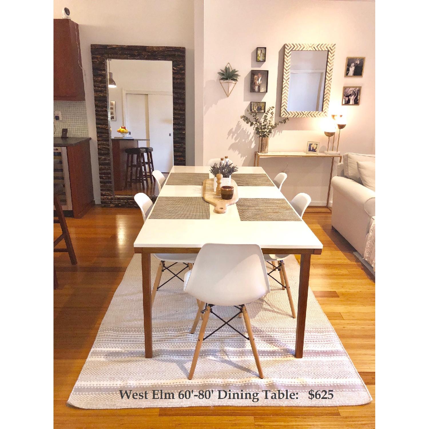 West Elm Modern Expandable Dining Table AptDeco