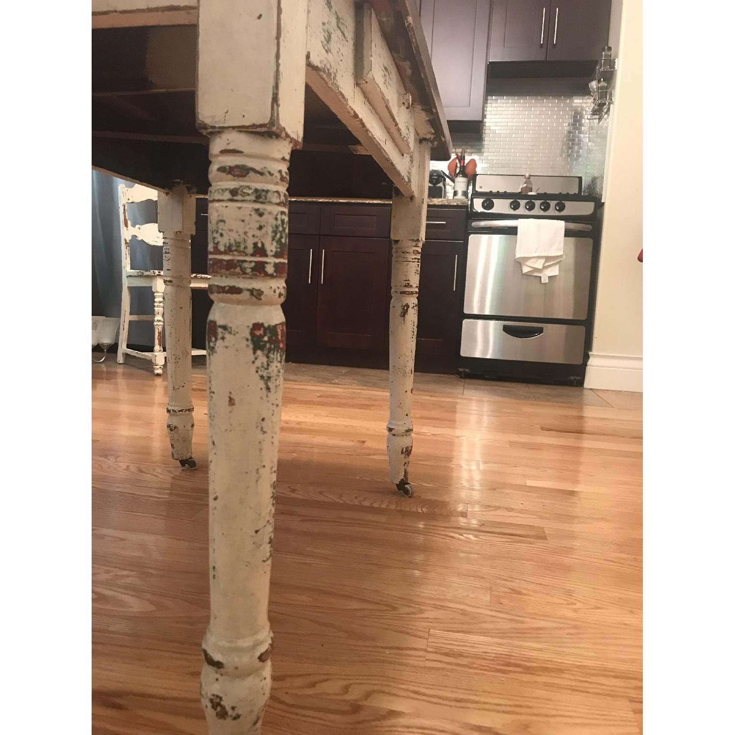 Rustic Reclaimed Wood Farmhouse Table - image-5