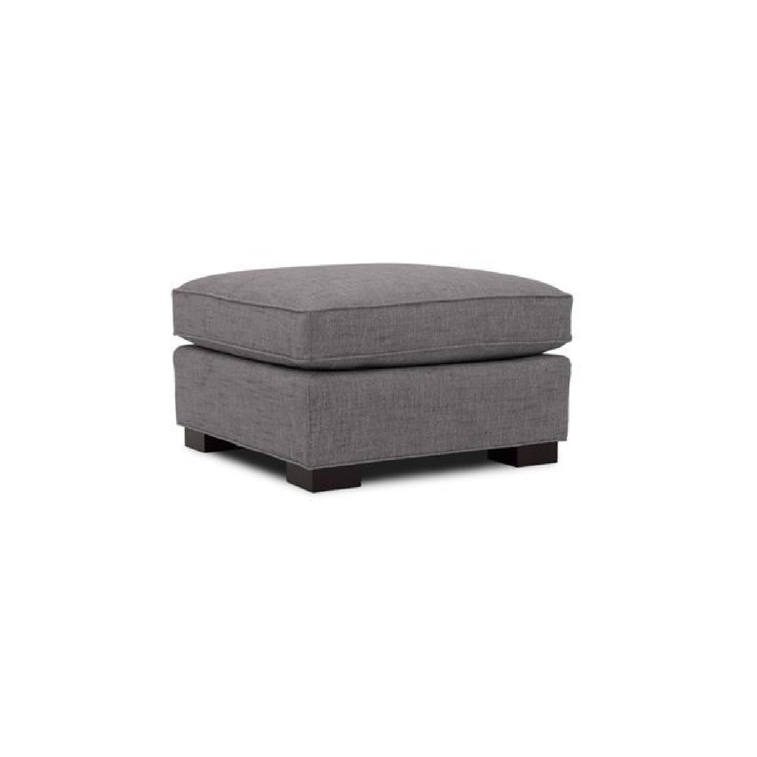 Mitchell Gold + Bob Williams Carson Ottoman in Slate Grey - image-1