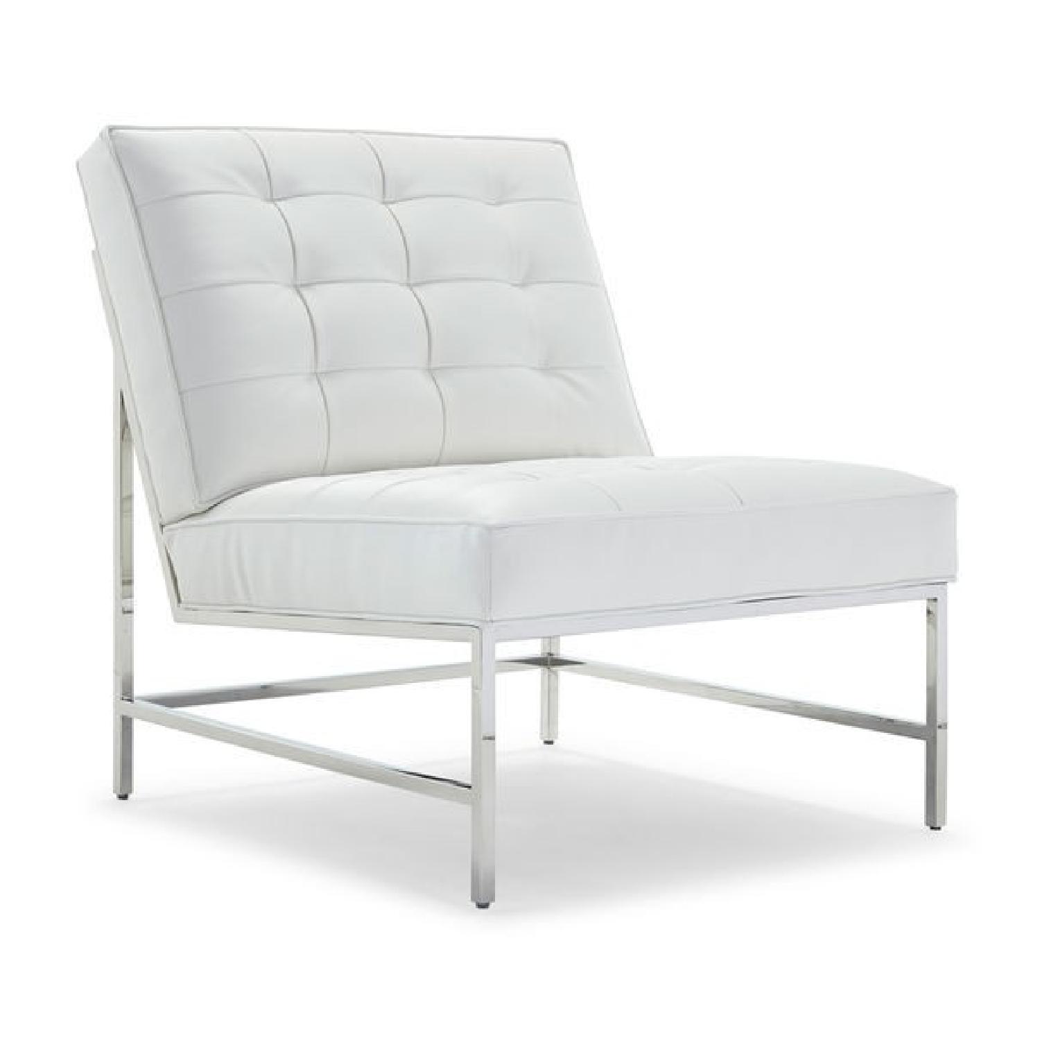 Mitchell Gold + Bob Williams Major Chair in Alloy White - image-4