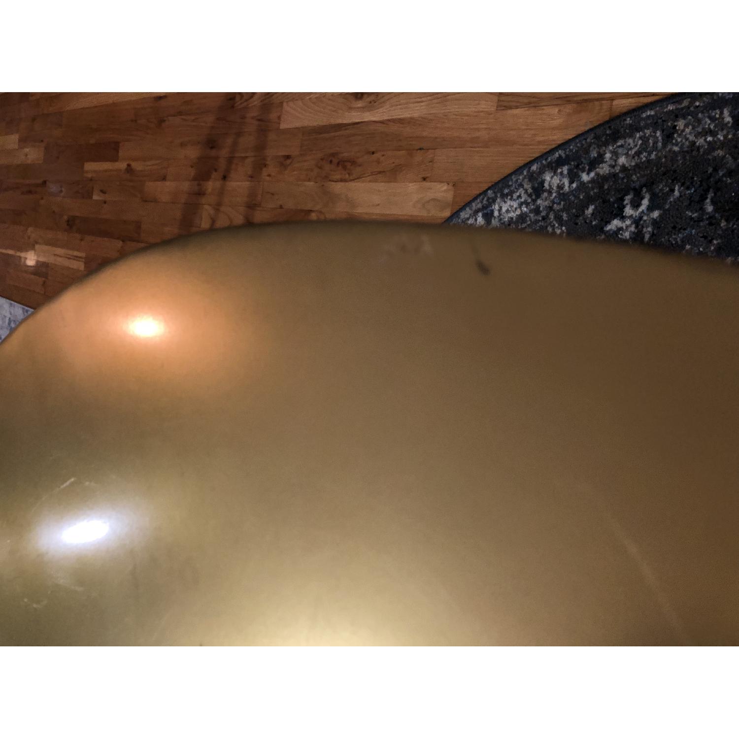 Restoration Hardware Brass Top Brasserie Table - image-4