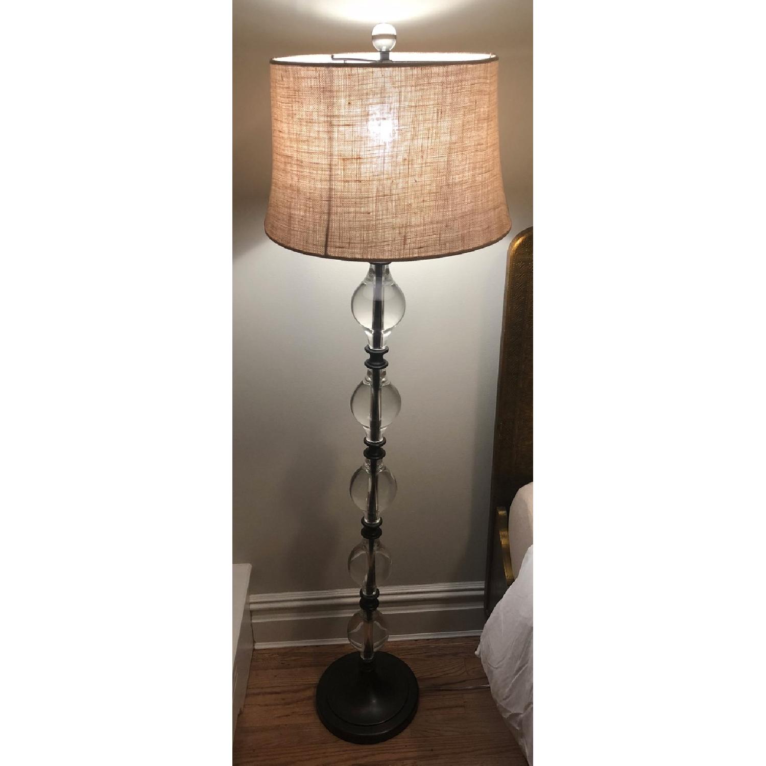 Pottery Barn Glass Floor Lamp AptDeco