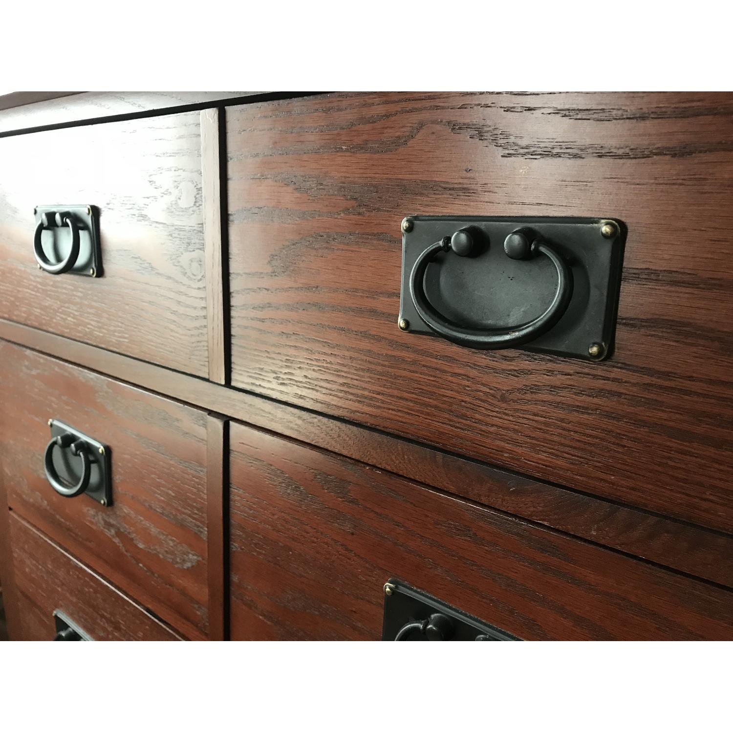 Mission-Style Cherrywood Tall 10 Drawer Dresser - image-5
