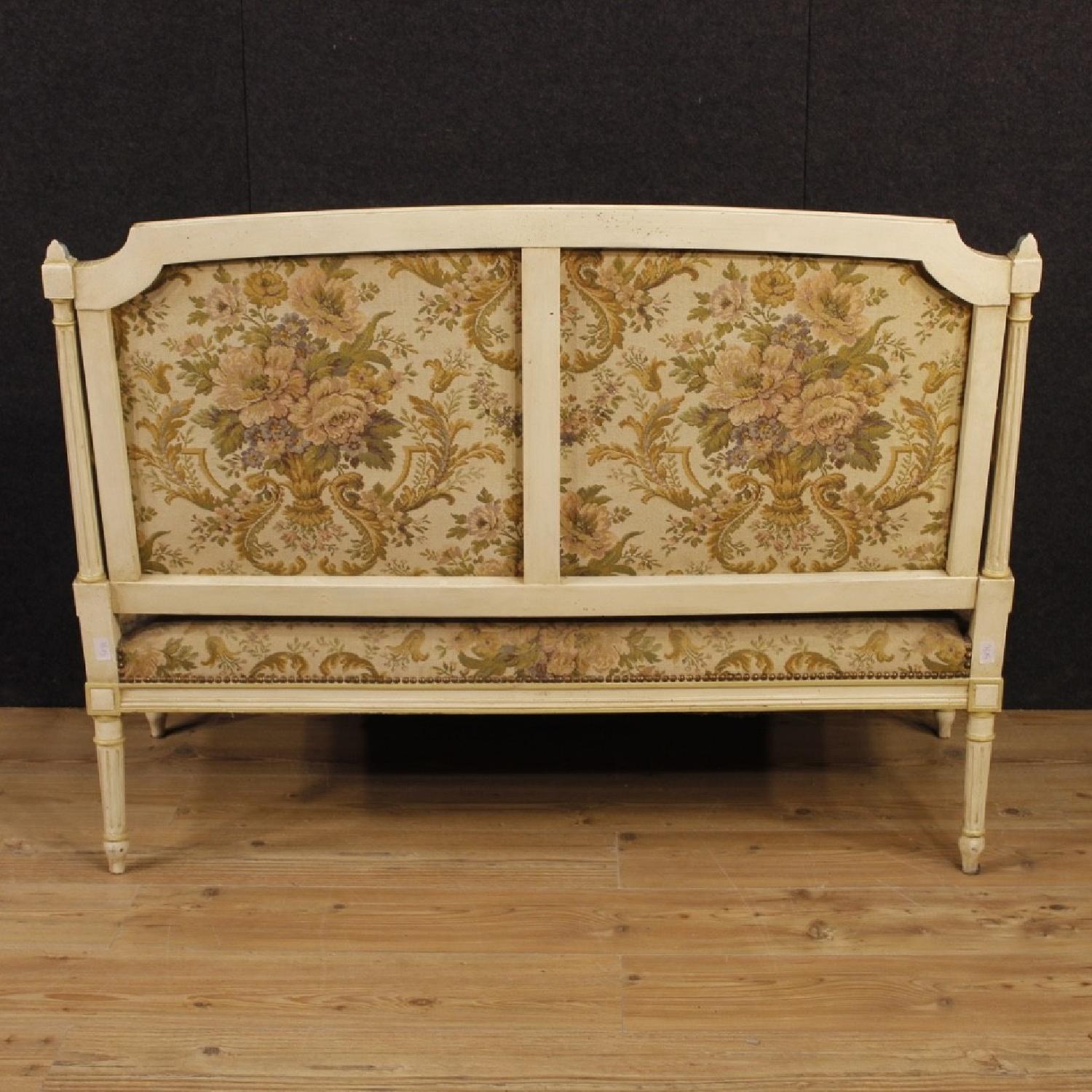 20th Century Louis XVI Style French Lacquered Sofa - image-3