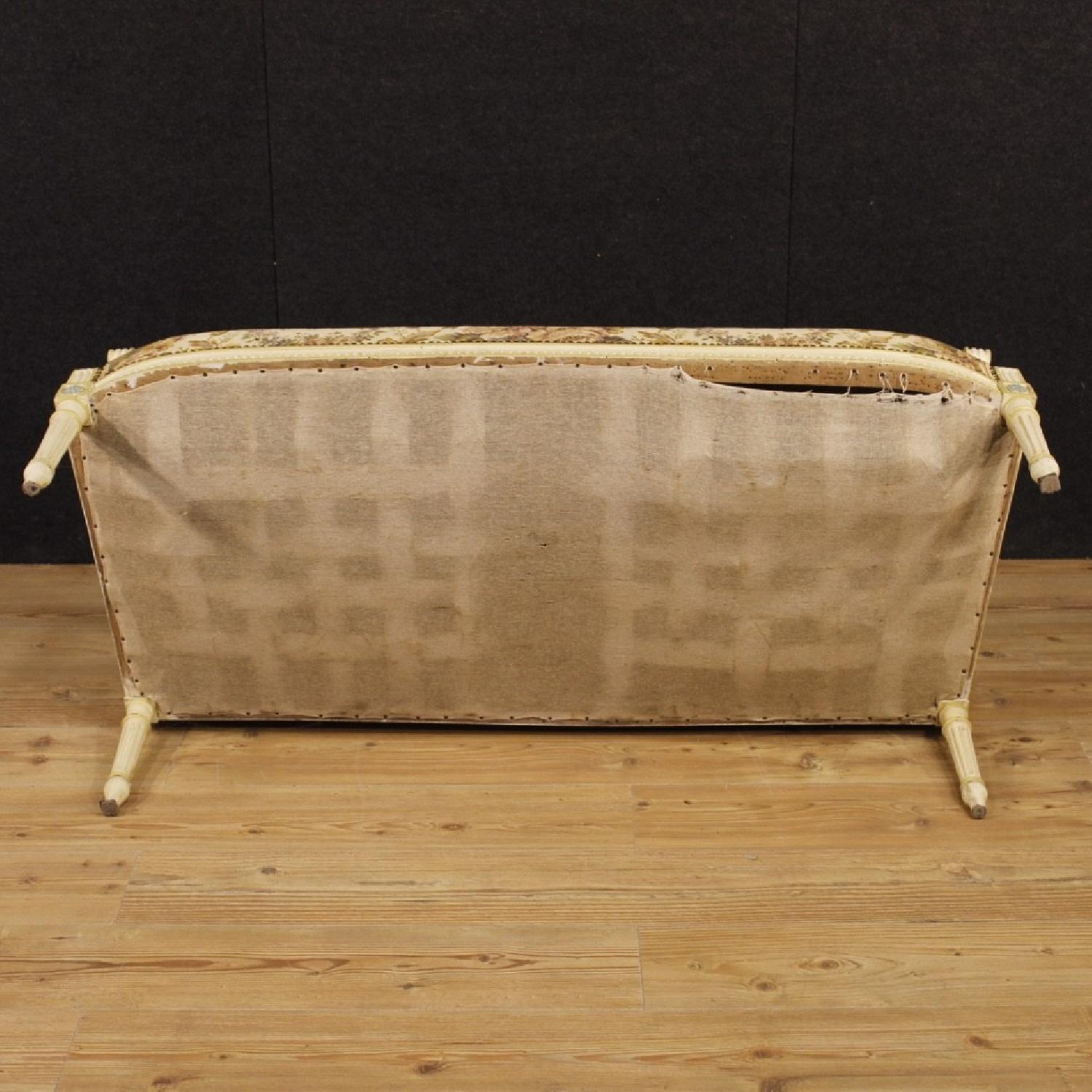 20th Century Louis XVI Style French Lacquered Sofa - image-10