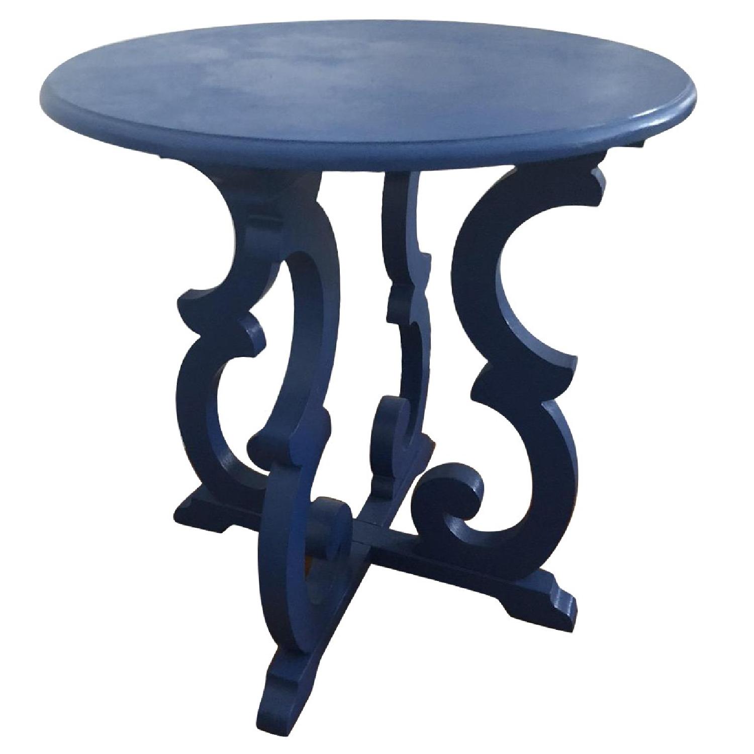 Royal Blue End Table AptDeco