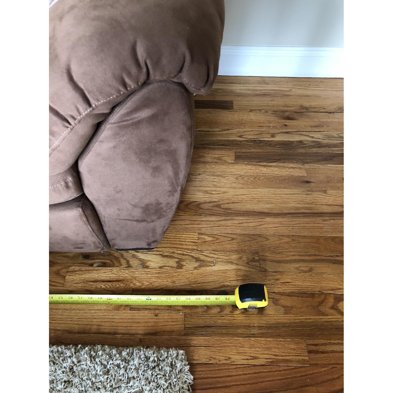 Natuzzi Italsofa Brown Microsuede Sofa - image-6