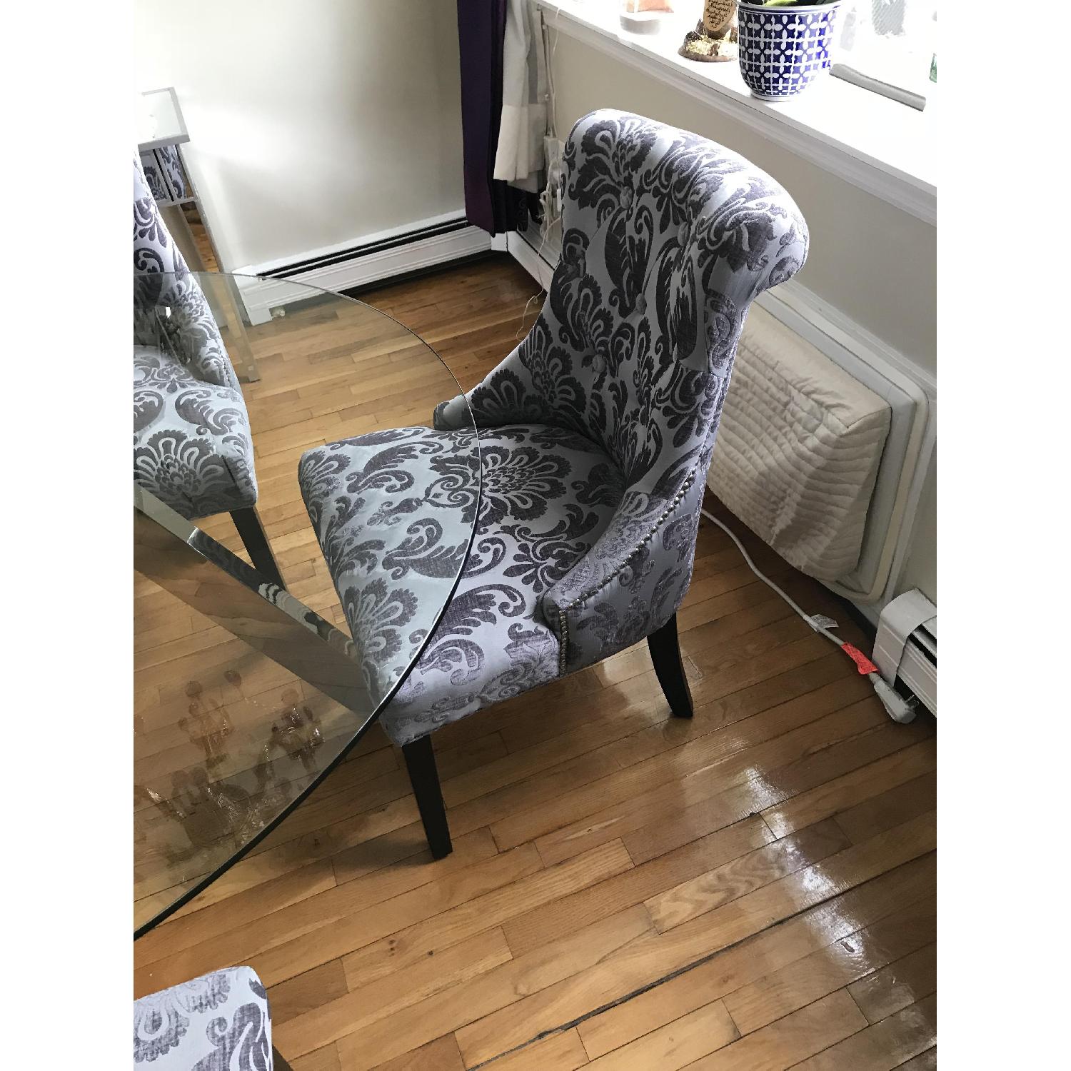 Modern Round Glass Dining Table w/ 4 Chairs - image-5