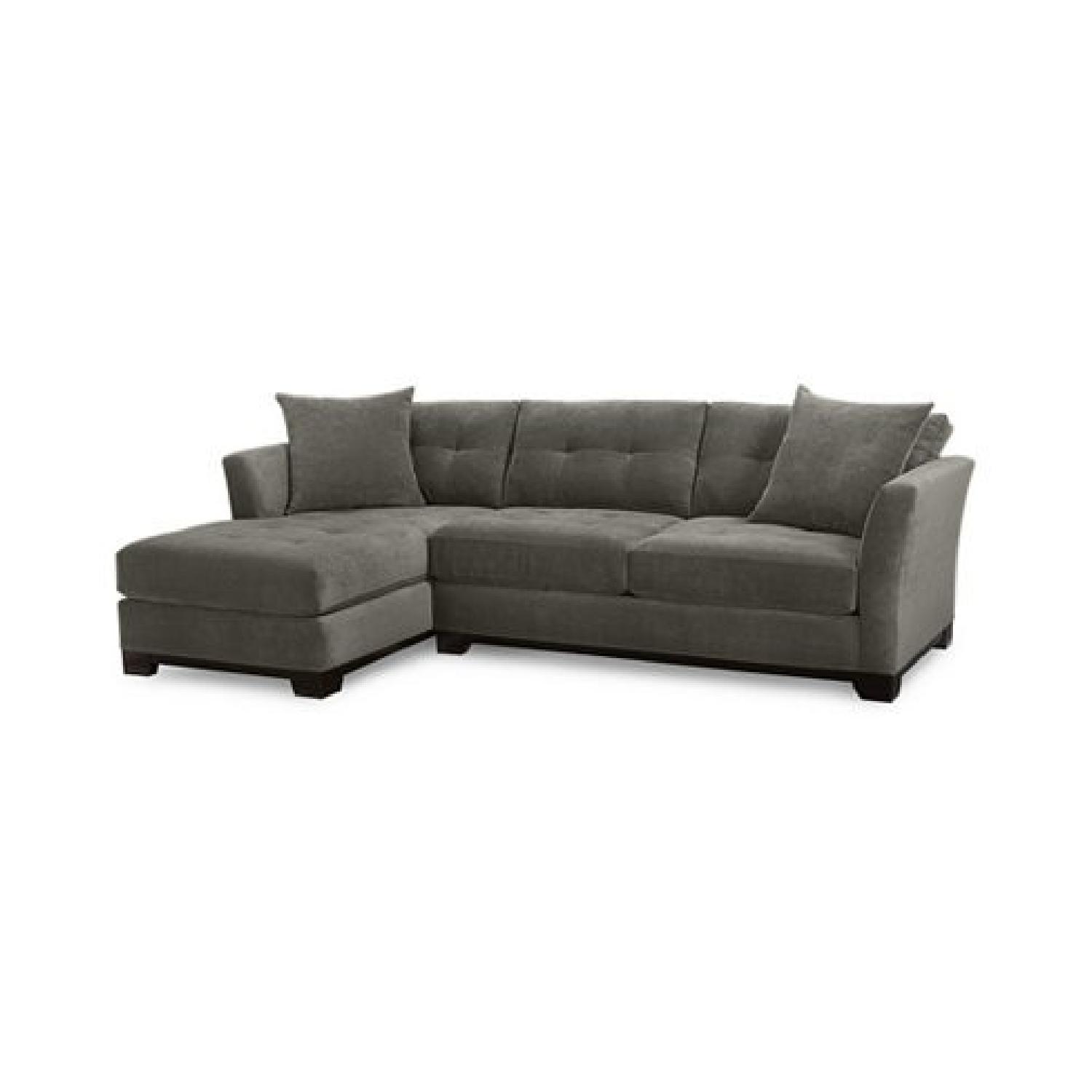 Macy's Elliot Fabric 2Piece Chaise Sectional Sofa AptDeco