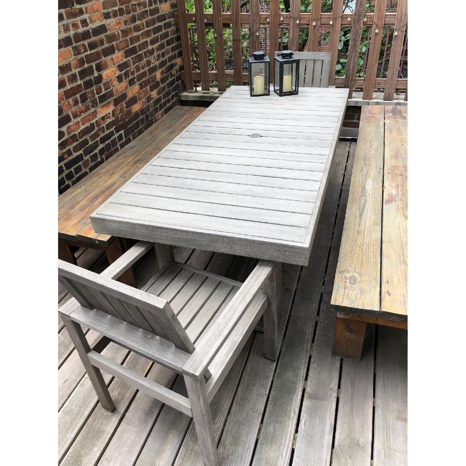 West Elm Portside Outdoor/Patio Table w/ 2 Chairs - image-2
