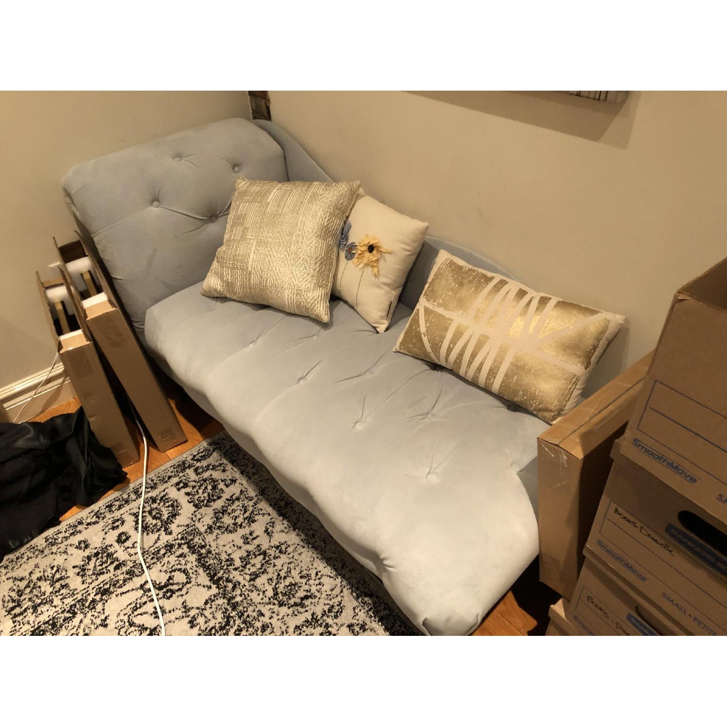 Skyline Furniture Light Grey Tufted Chaise Lounge AptDeco