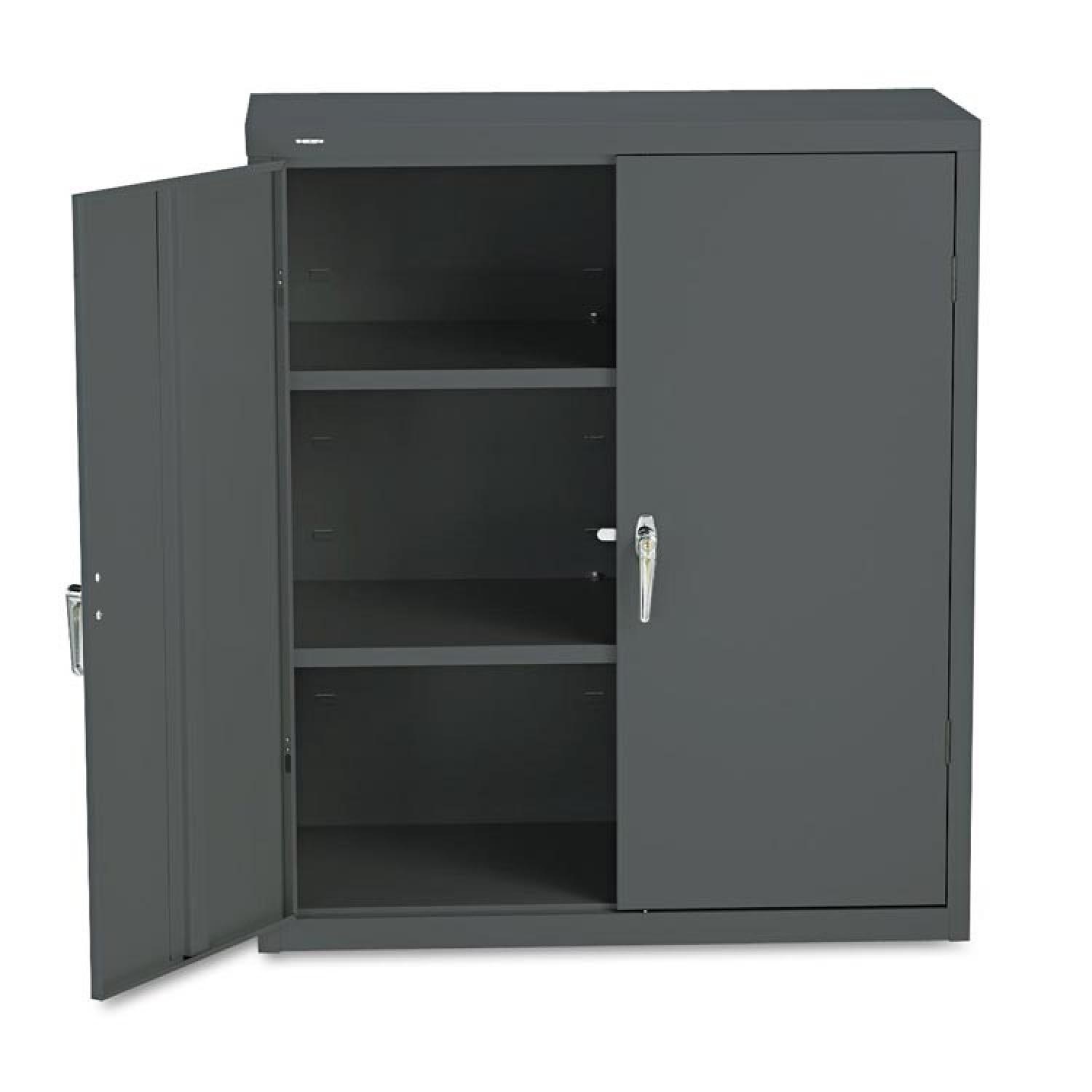 HON Office Locking 2-Shelf Storage Cabinet - image-1