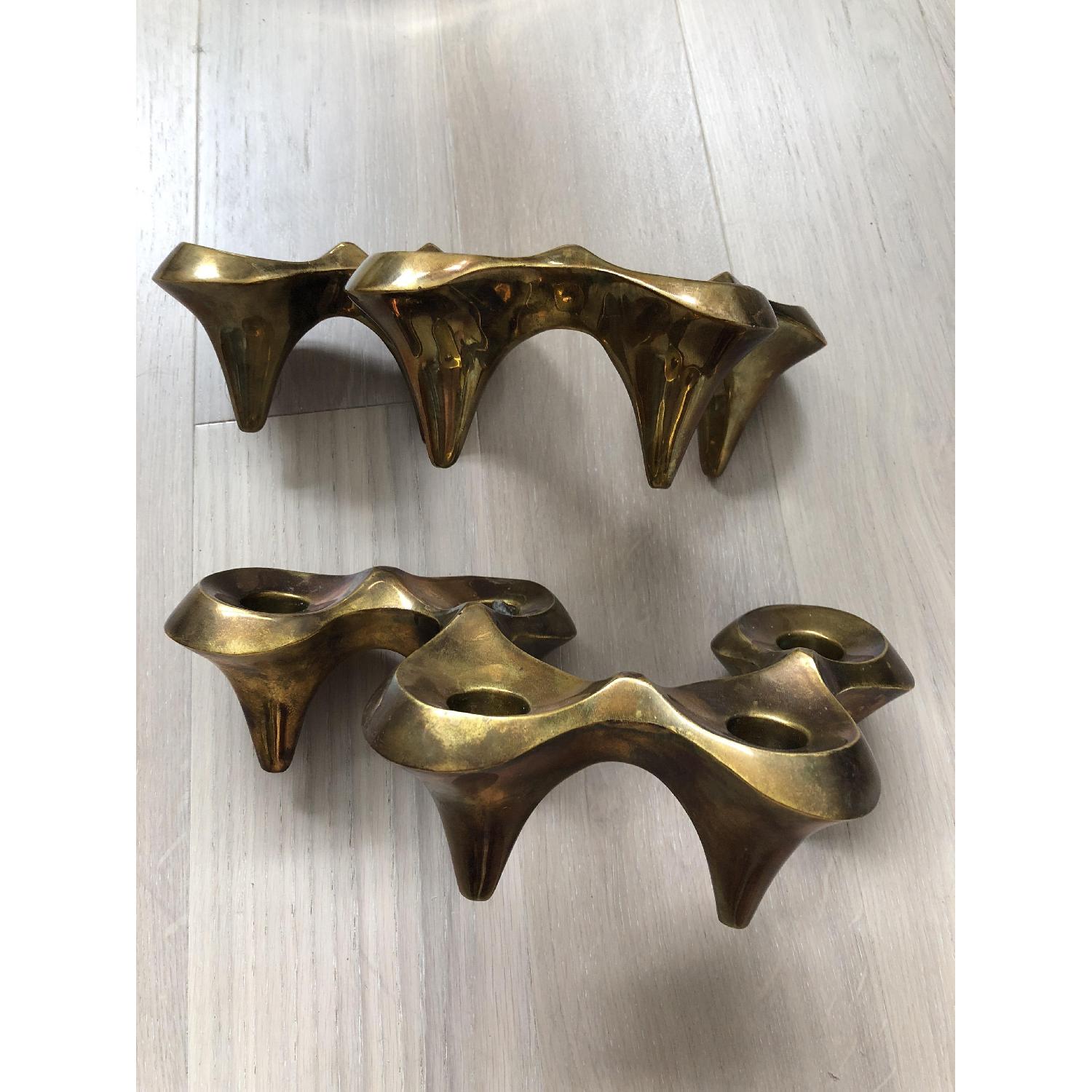 Jonathan Adler Brass 5 Candle Holder - image-3