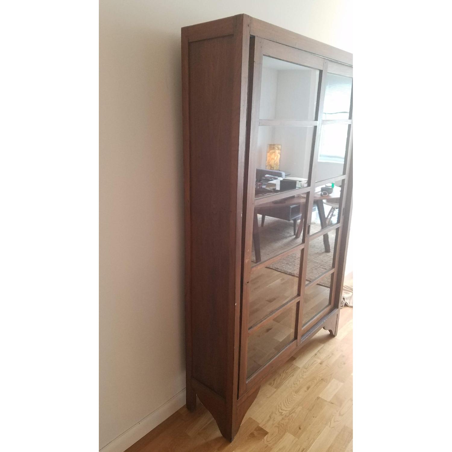 Antique Asian Glass Door Bookcase - image-3