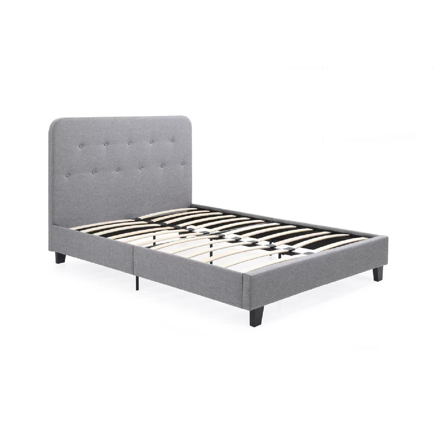 Joss & Main Heredia Linen Upholstered Queen Bed AptDeco
