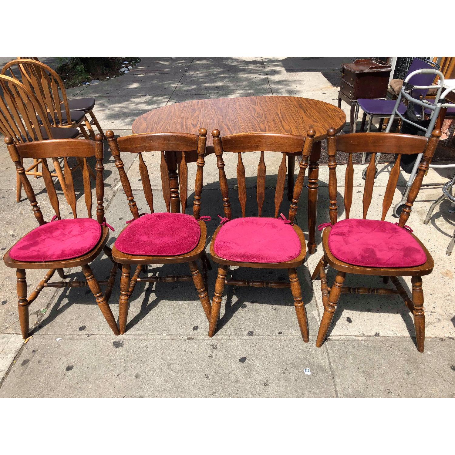 Vintage 1980s Table w/ 4 Chairs - AptDeco
