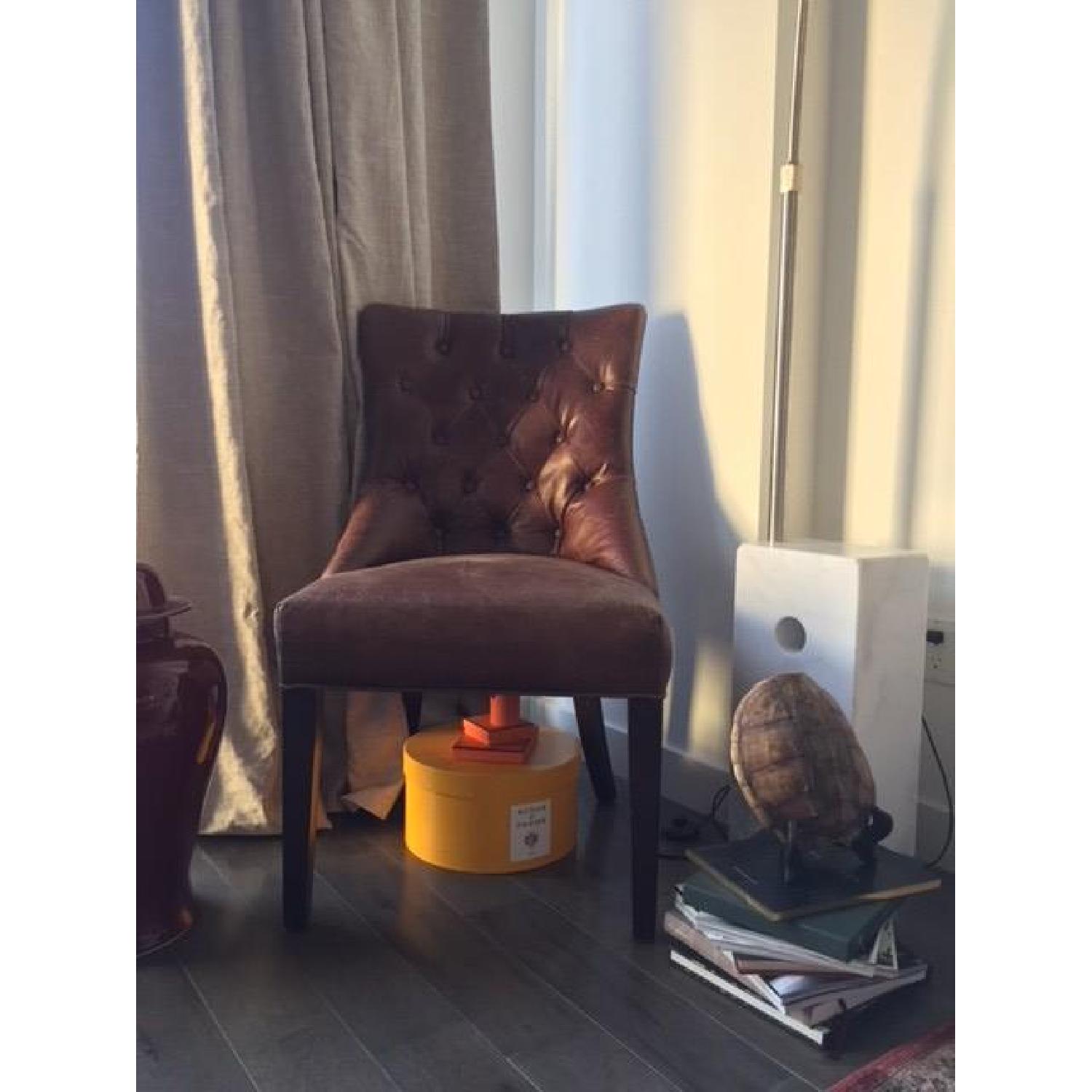 Pottery Barn Hayes Leather Accent Chair - image-2