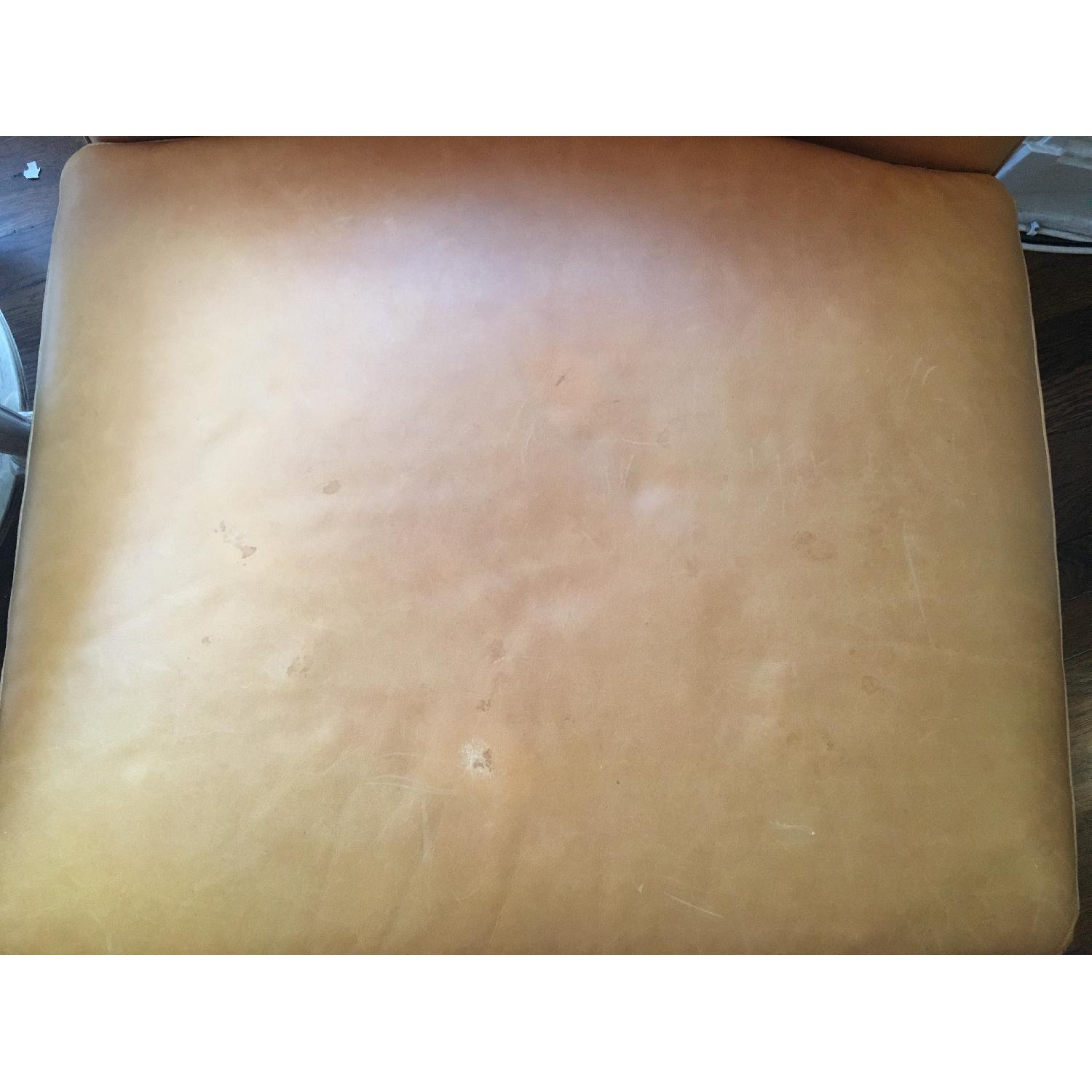 West Elm Leather Slipper Chair - image-3