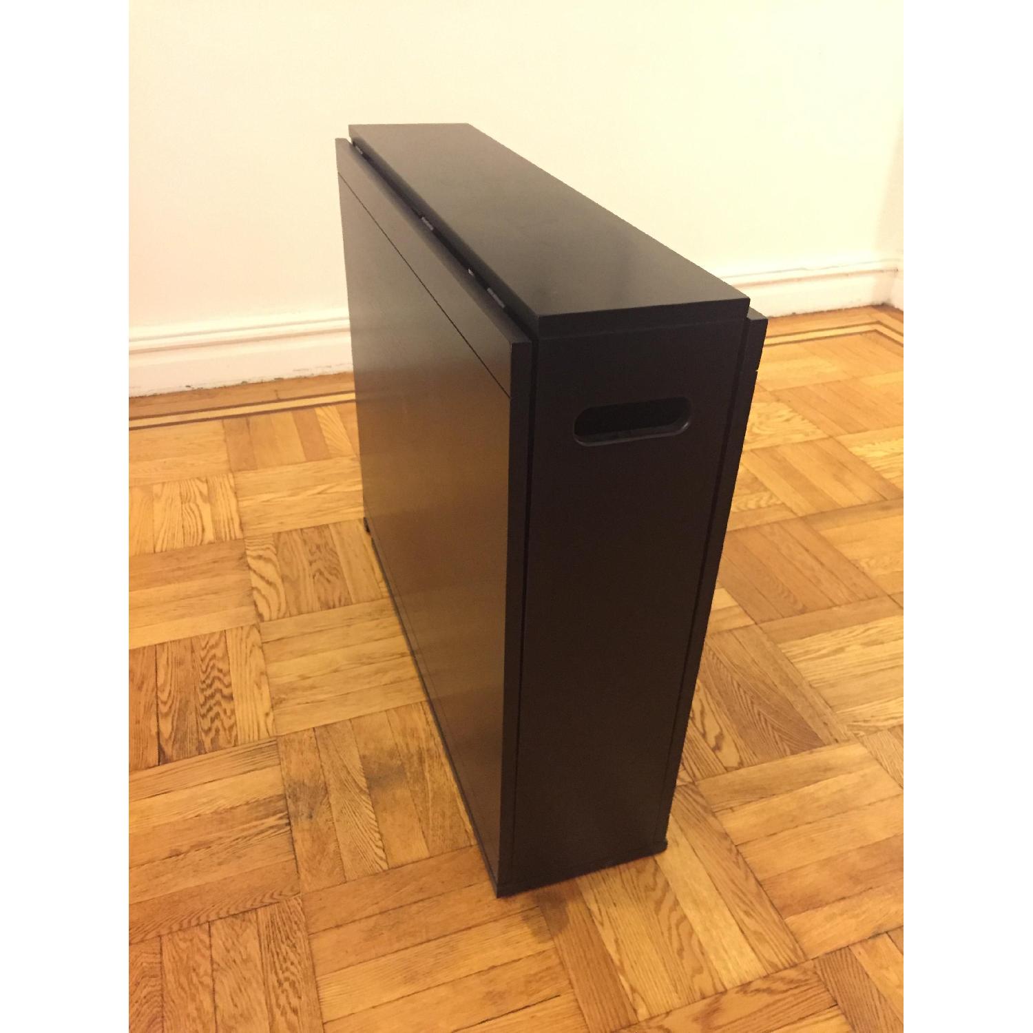 Crate & Barrel Span Wood Gateleg Dining Table - image-3