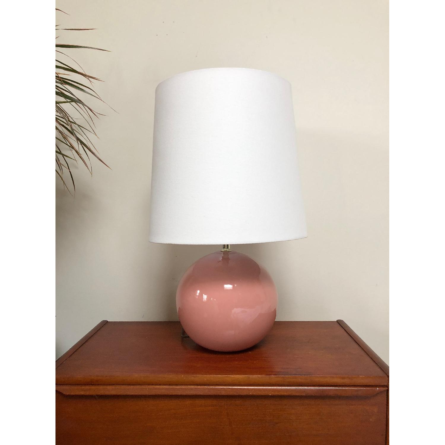 Adaptations Mid Century Dusty Pink Table Lamp - image-1