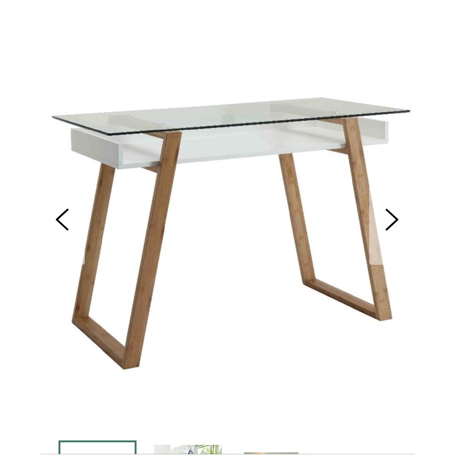 Langley Street Glass & Wood Desk - image-2