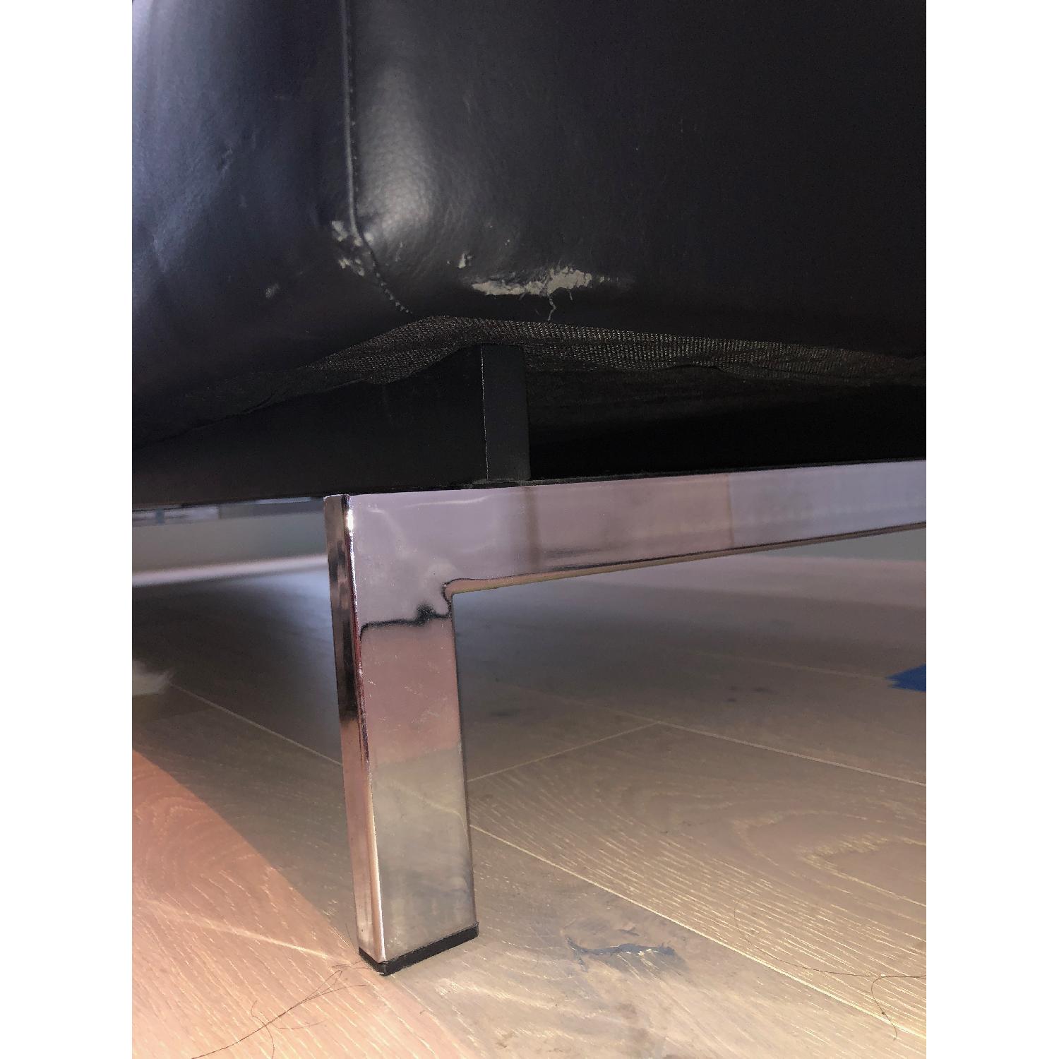 Modern Leather Convertible Sleeper Sofa - image-4