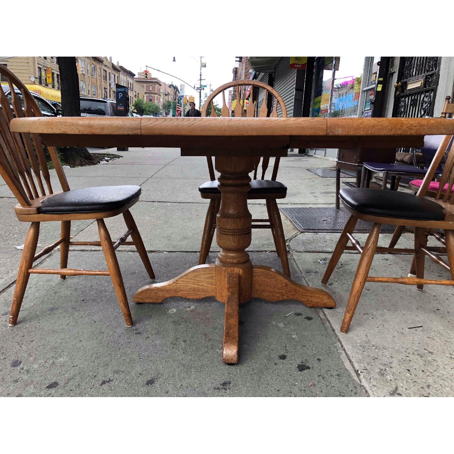 Vintage Tile Top Extendable Kitchen Table w/ 4 Chairs - image-14