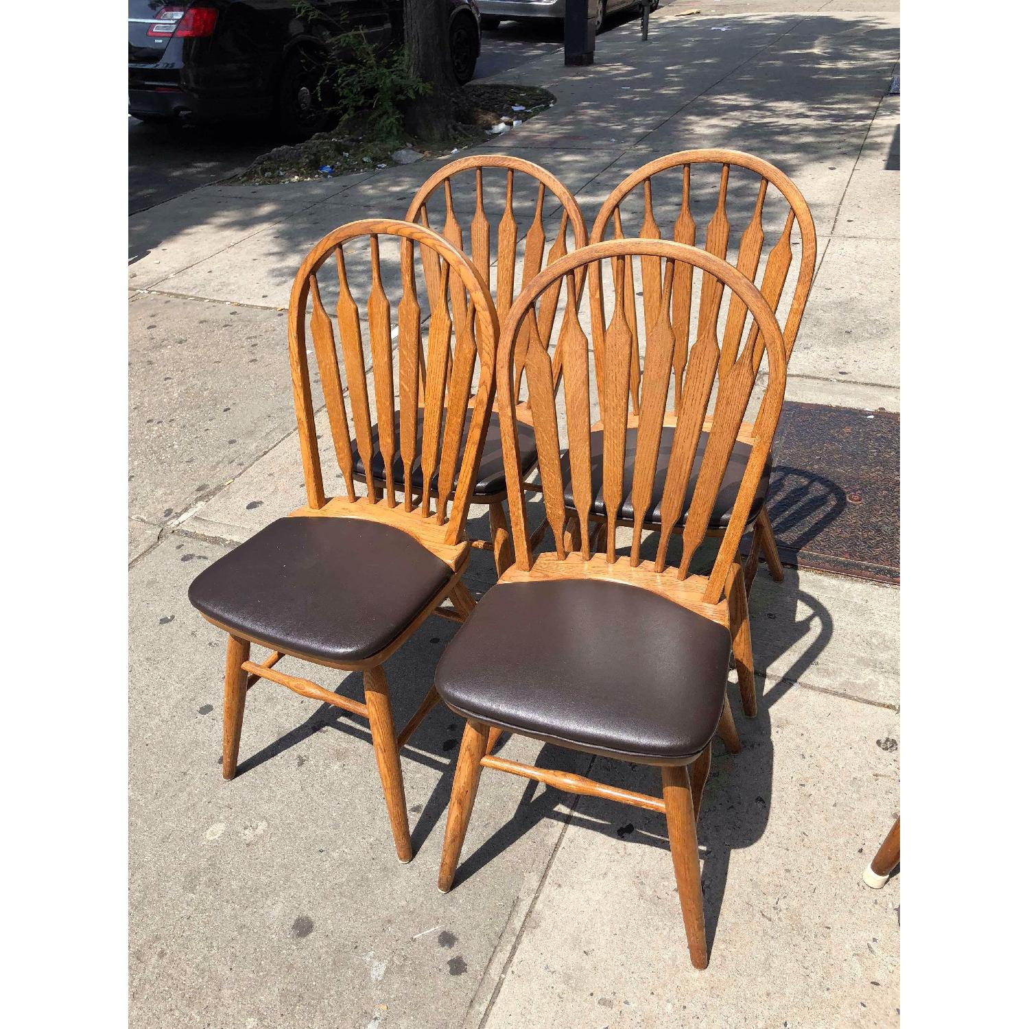 Vintage Tile Top Extendable Kitchen Table w/ 4 Chairs - image-23