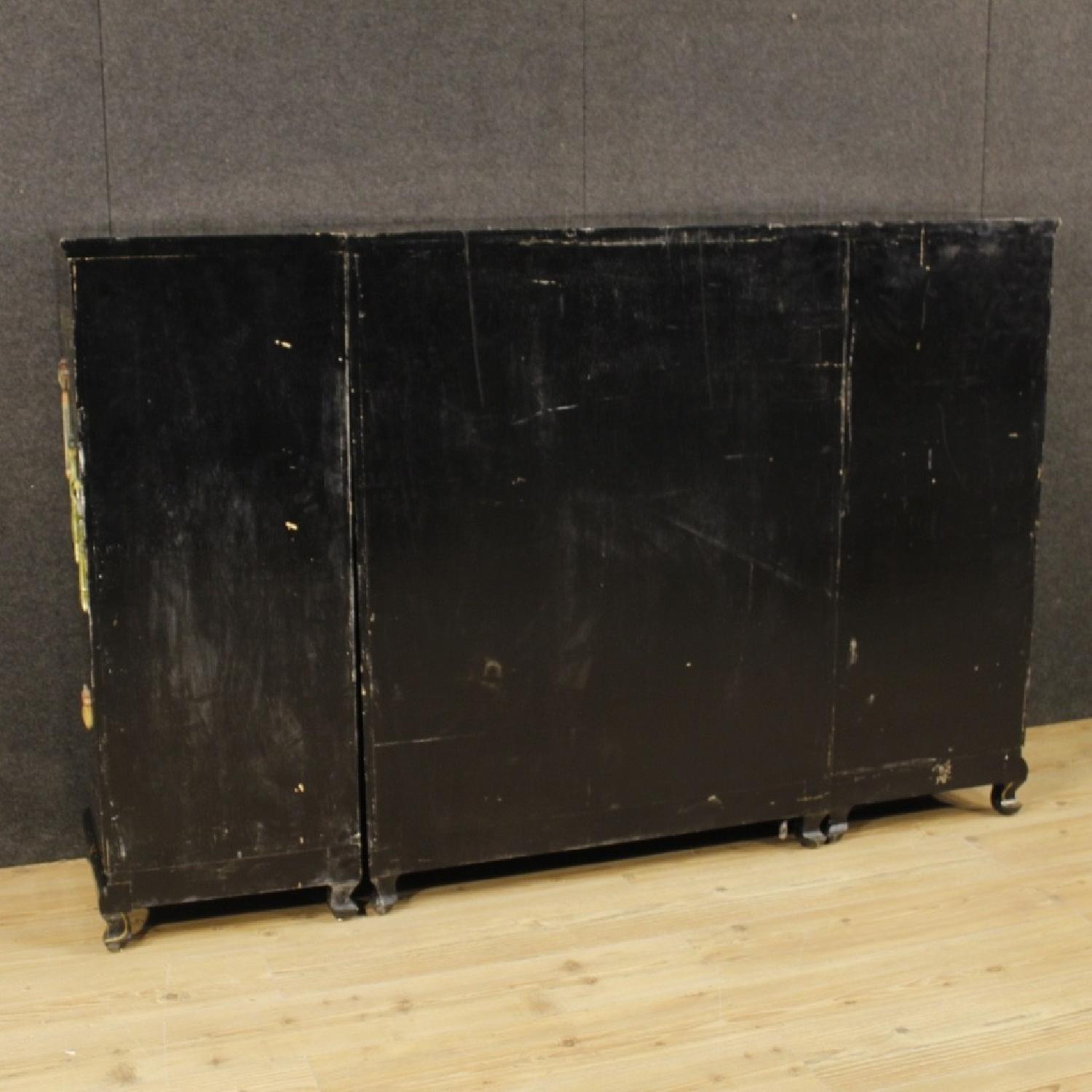 French Sideboard in Lacquered & Painted Chinoiserie Wood - image-7