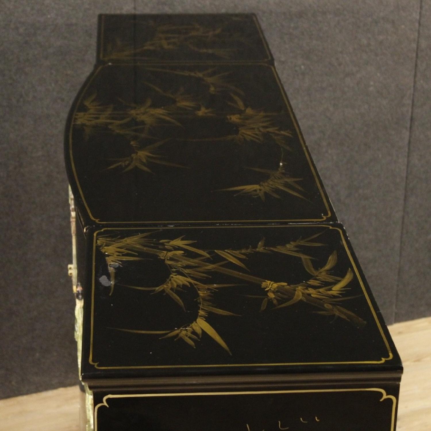 French Sideboard in Lacquered & Painted Chinoiserie Wood - image-11