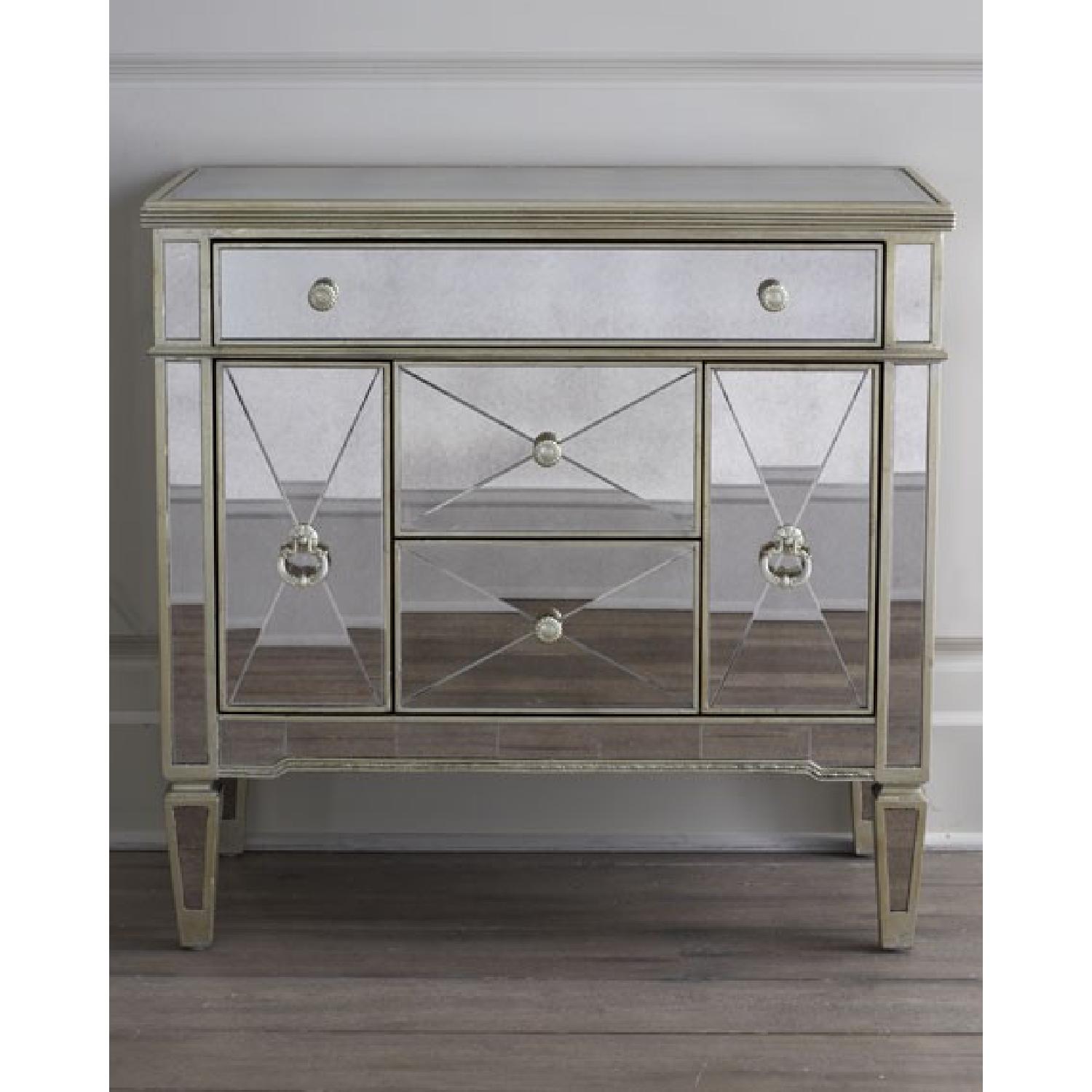 Horchow Amelie Small Mirrored Chest AptDeco