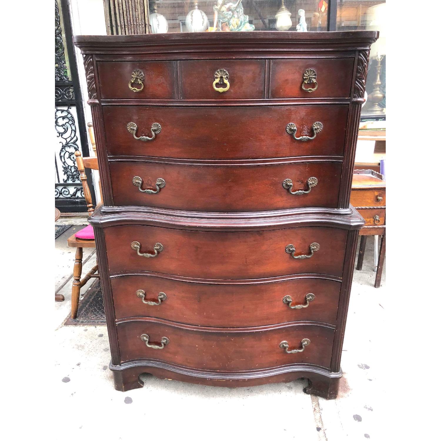Antique 1930s Huntley Furniture Mahogany Dresser AptDeco