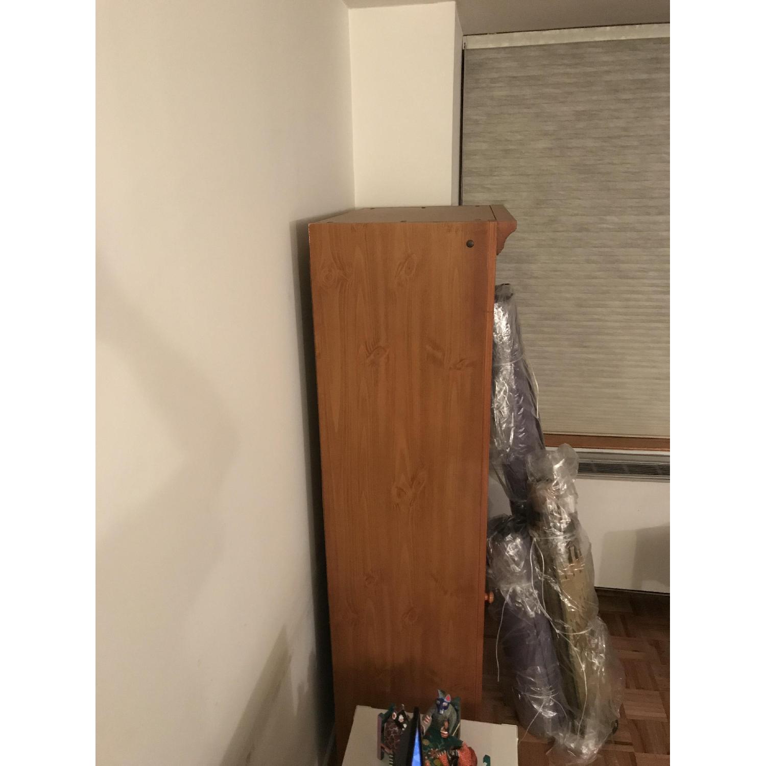 Solid Wood Walnut Bookcase w/ Drawer - image-2