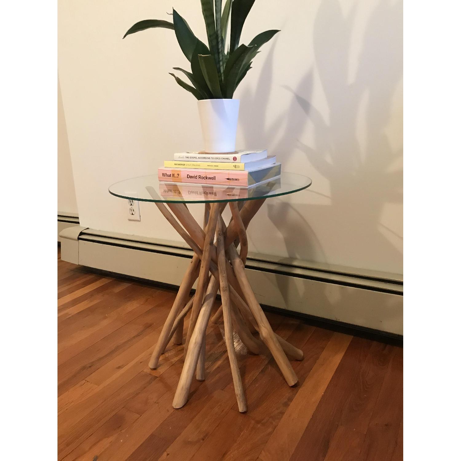 Natural Driftwood Side Table - image-2