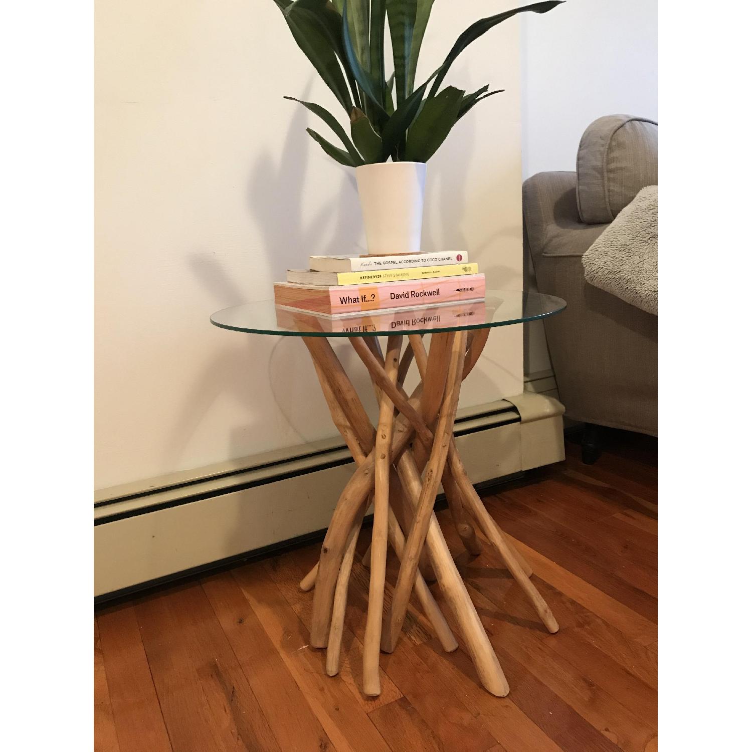 Natural Driftwood Side Table - image-3