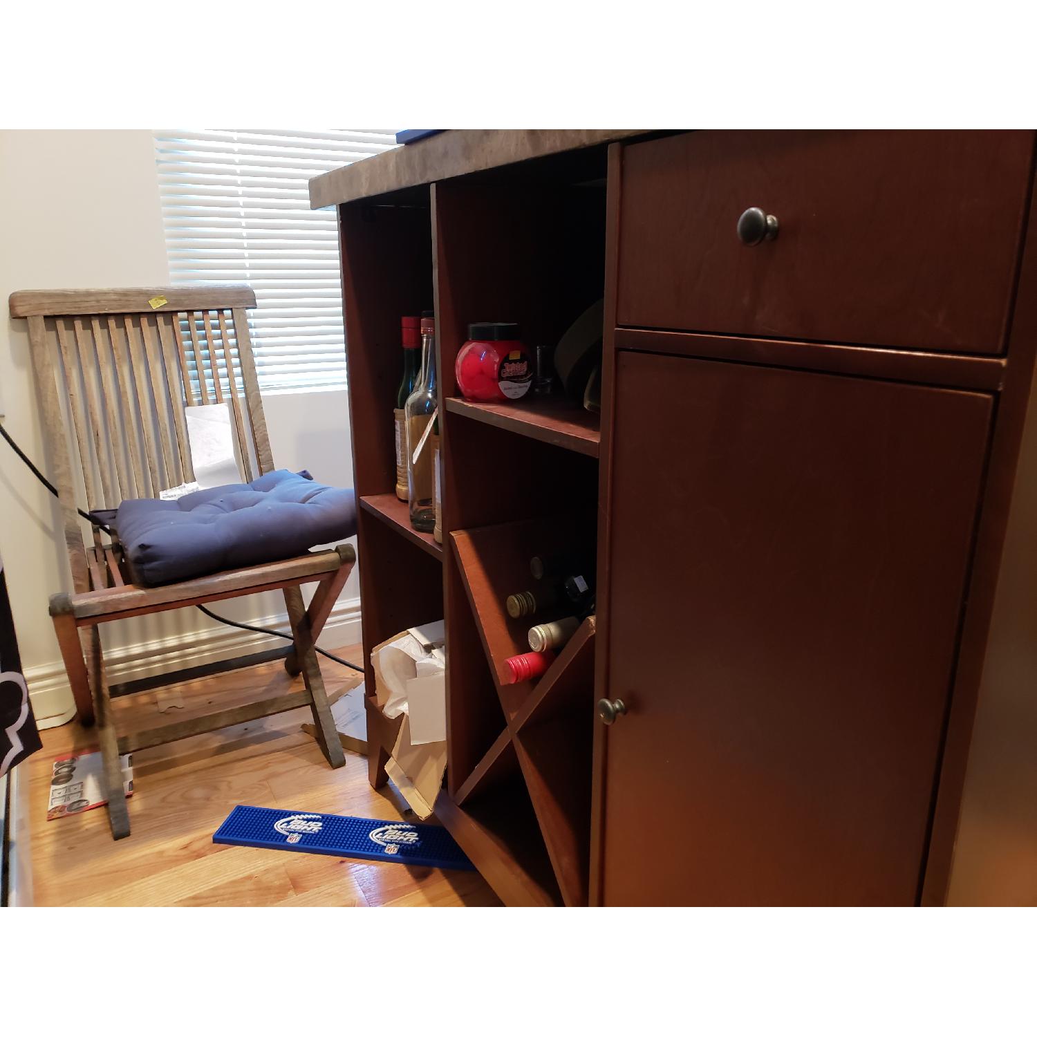 Marble Top Bar w/ 4 Stools - image-4