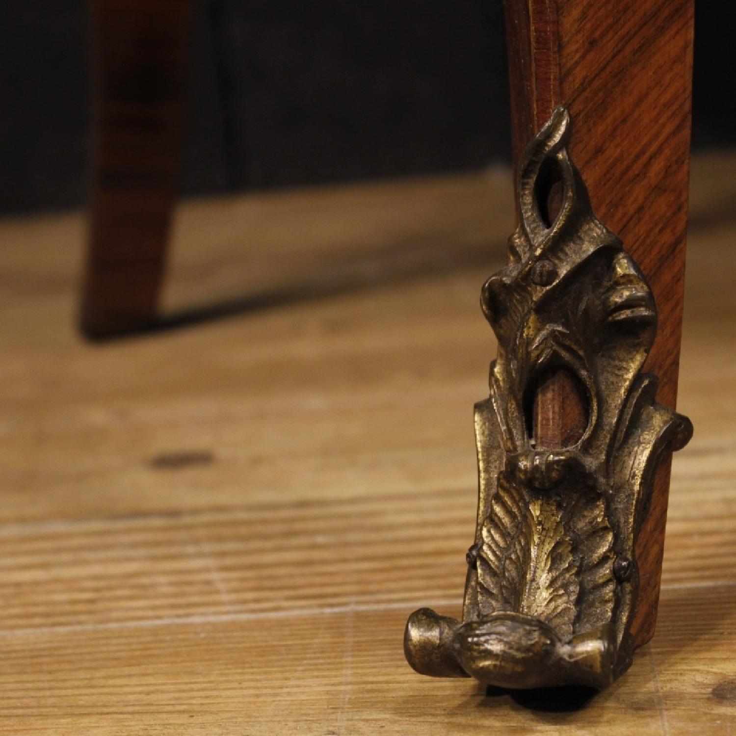 Louis XV Style French Dresser in Inlaid Wood w/ Marble Top - image-11