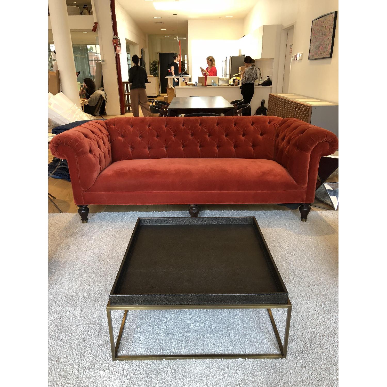 Restoration Hardware Hudson Shagreen Tray Coffee Table - image-6