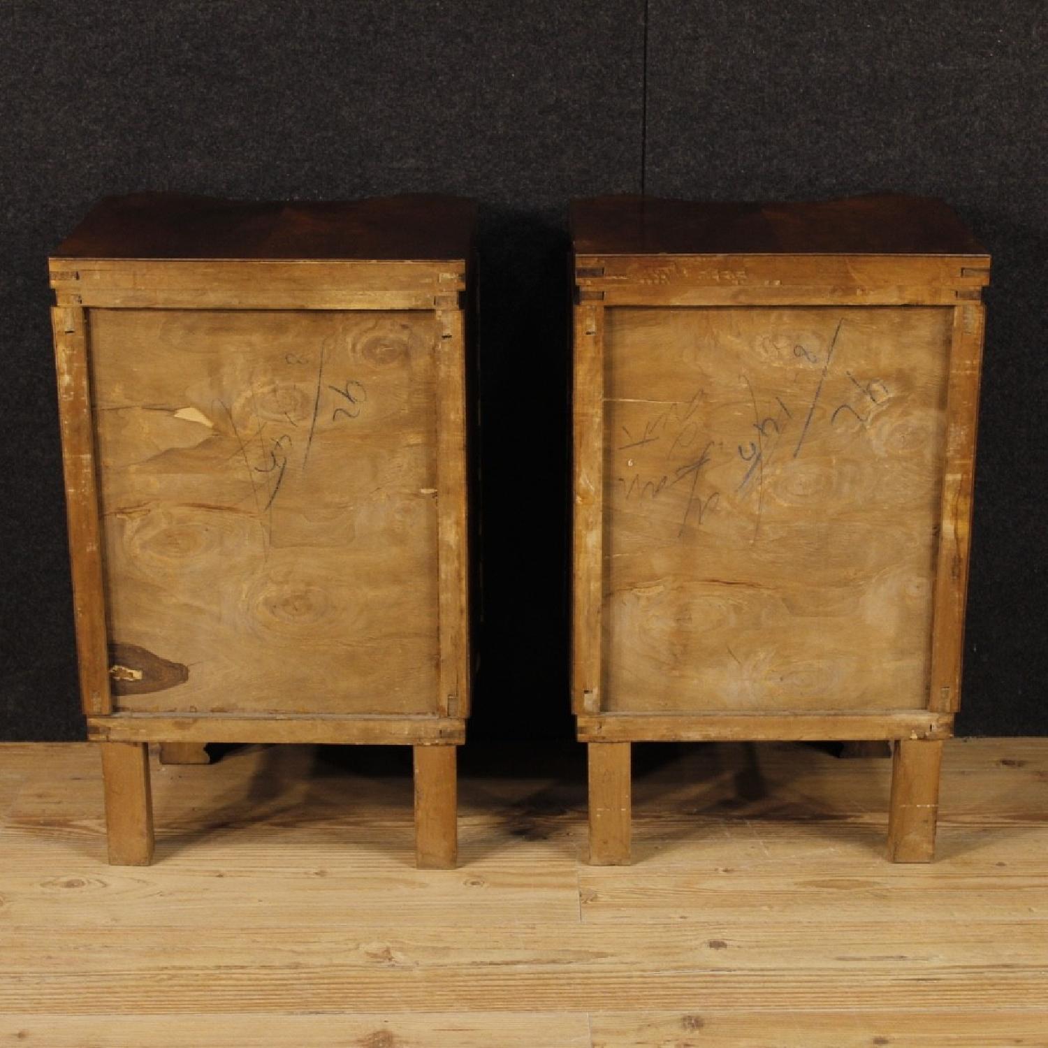 Art Deco Style French Wooden Bedside Tables - image-3