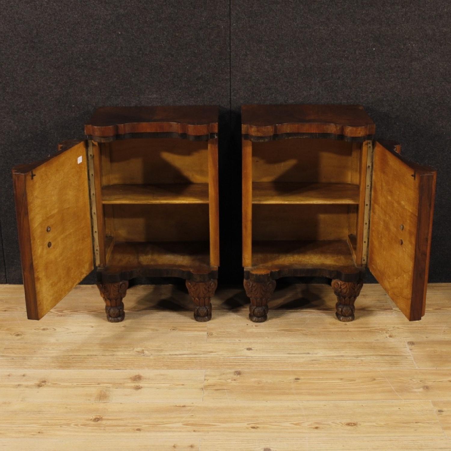 Art Deco Style French Wooden Bedside Tables - image-9