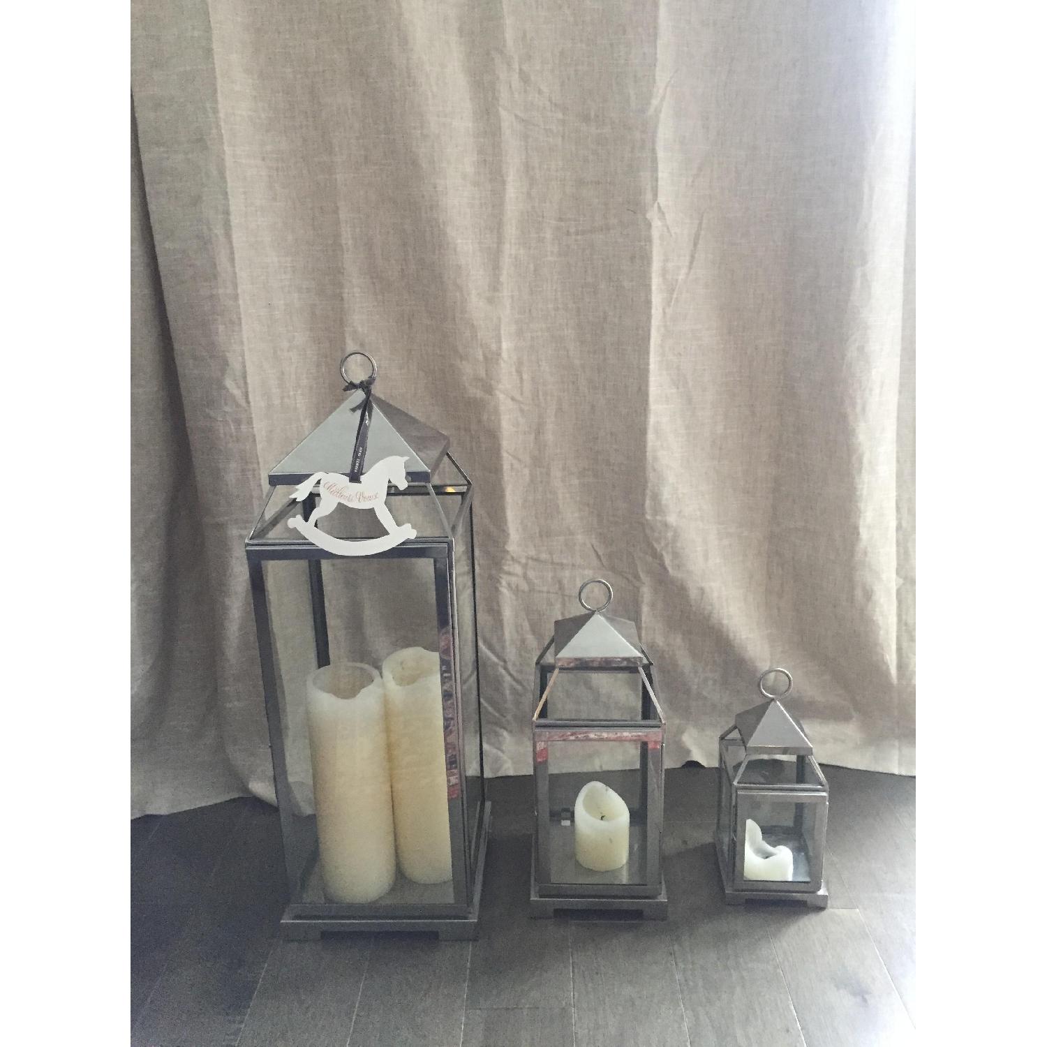 Pottery Barn Malta Lanterns - image-1